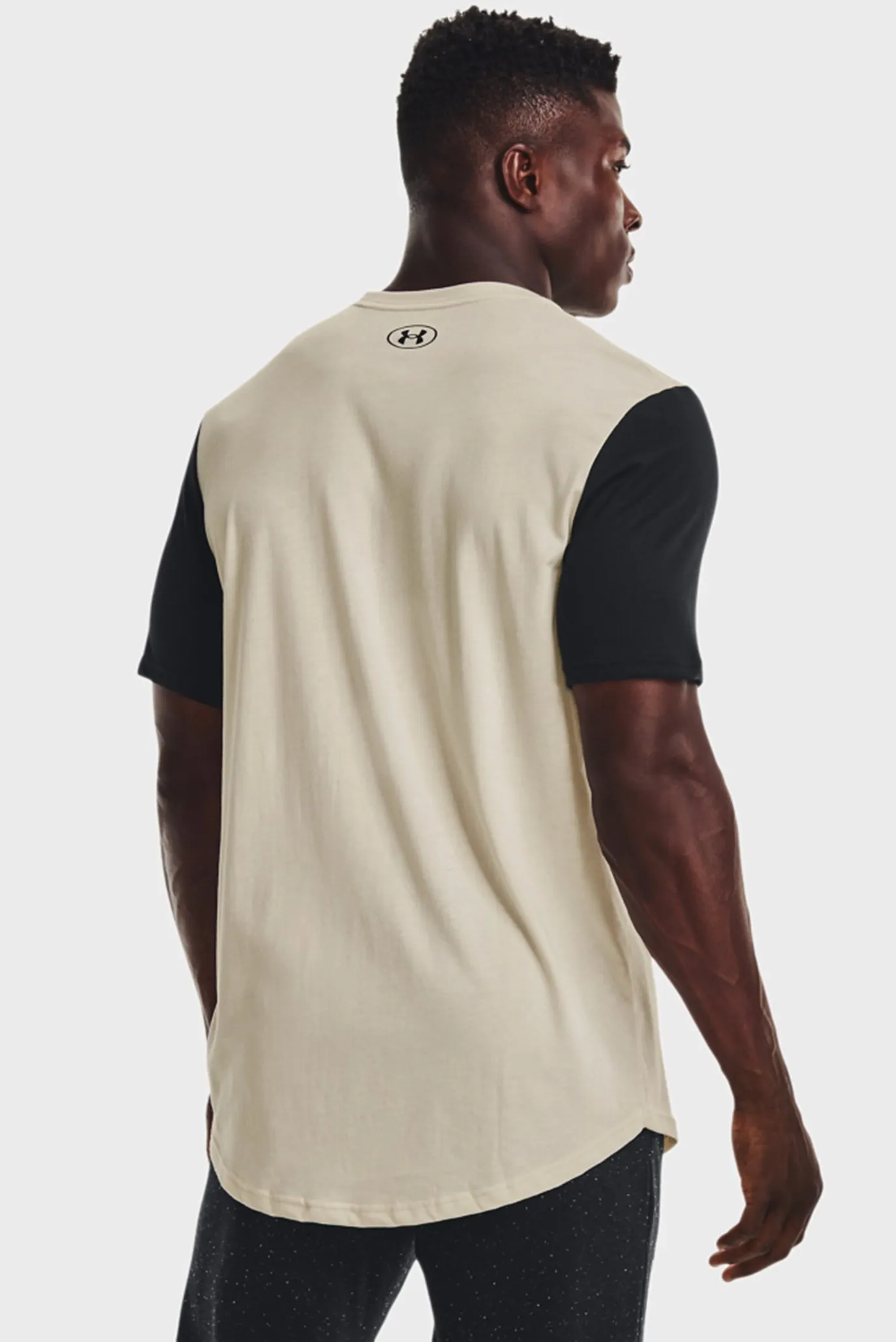 Мужская бежевая футболка UA ATH DEPT CLRBLK SS 3