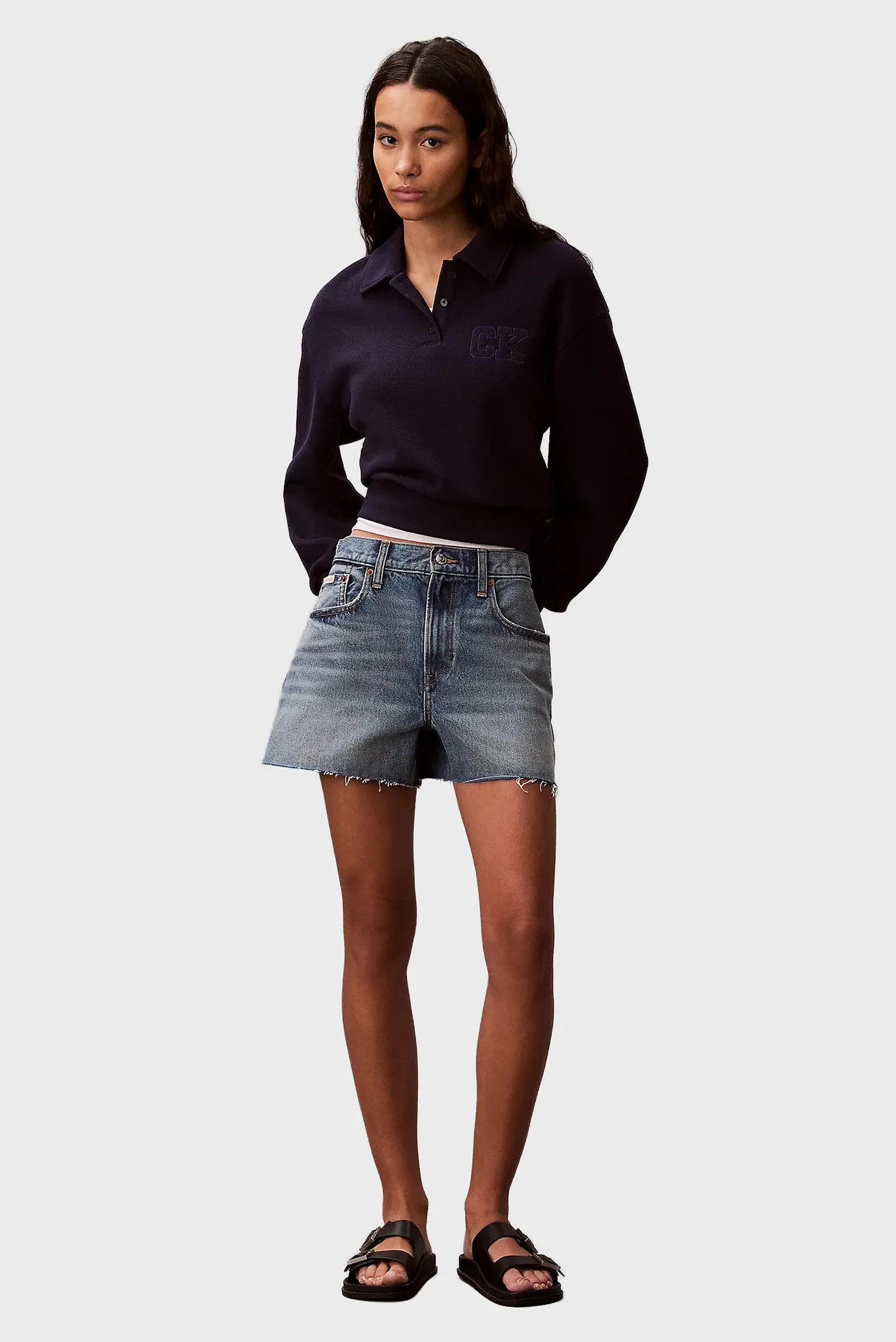 Поло с длинным рукавом LS RLXED INTRLOCK FASHION POLO S 2