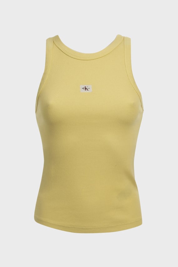 Майка WASHED WOVEN LABEL RIB TANK TOP Calvin Klein Jeans