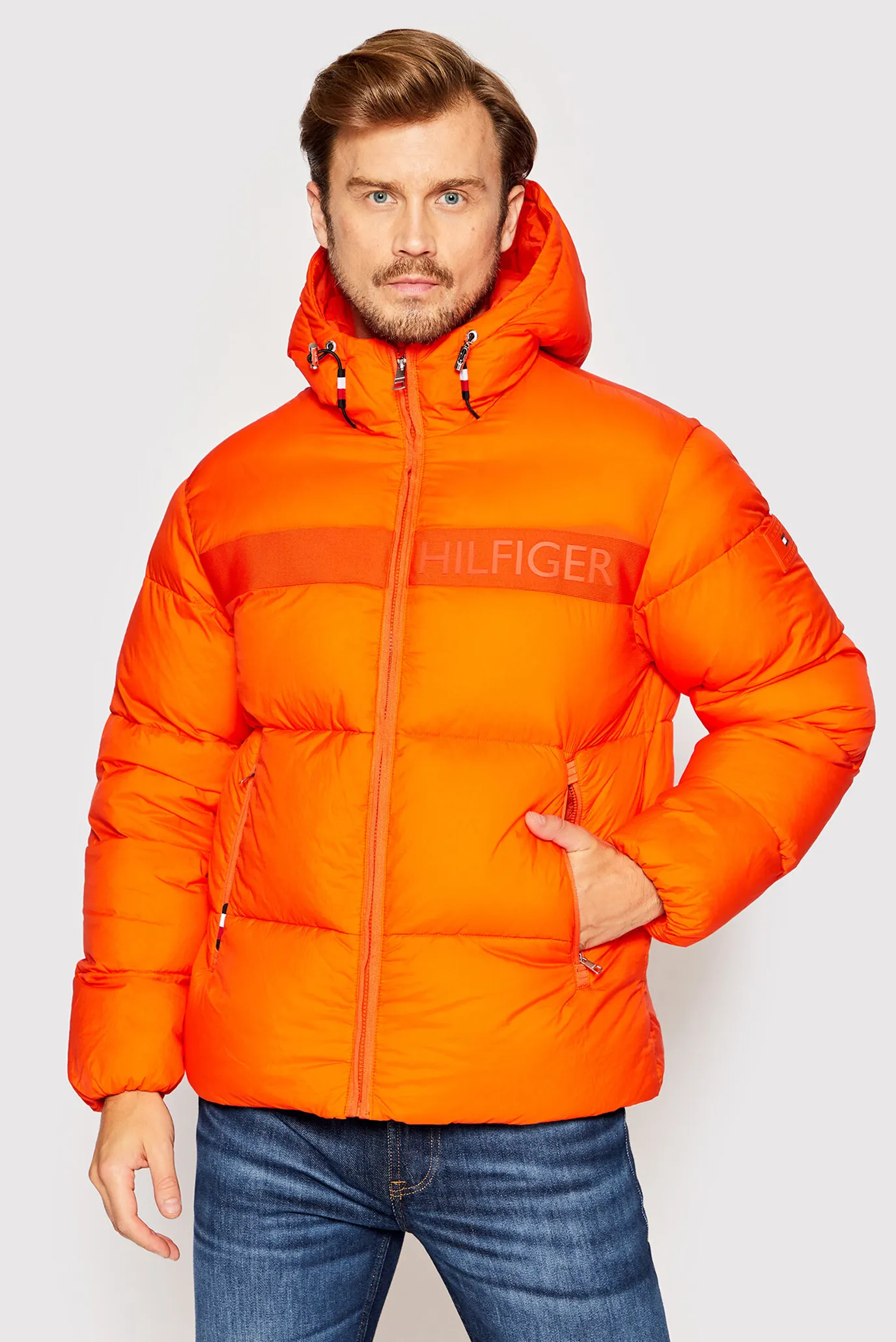 Мужская оранжевая куртка NY HIGH LOFT PUFFER 12