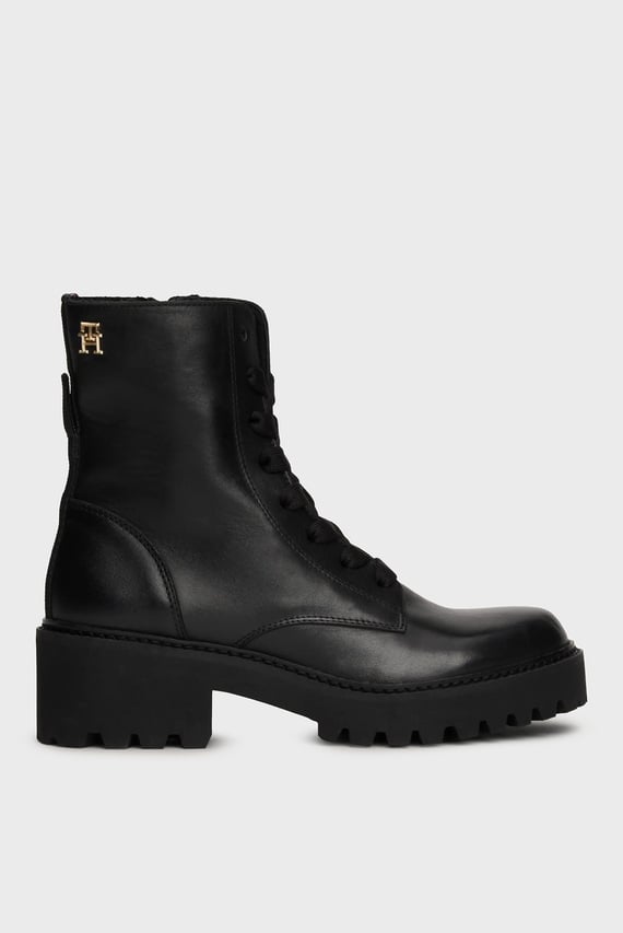 Ботинки CHIC MID HEEL LEATHER LACE-UP