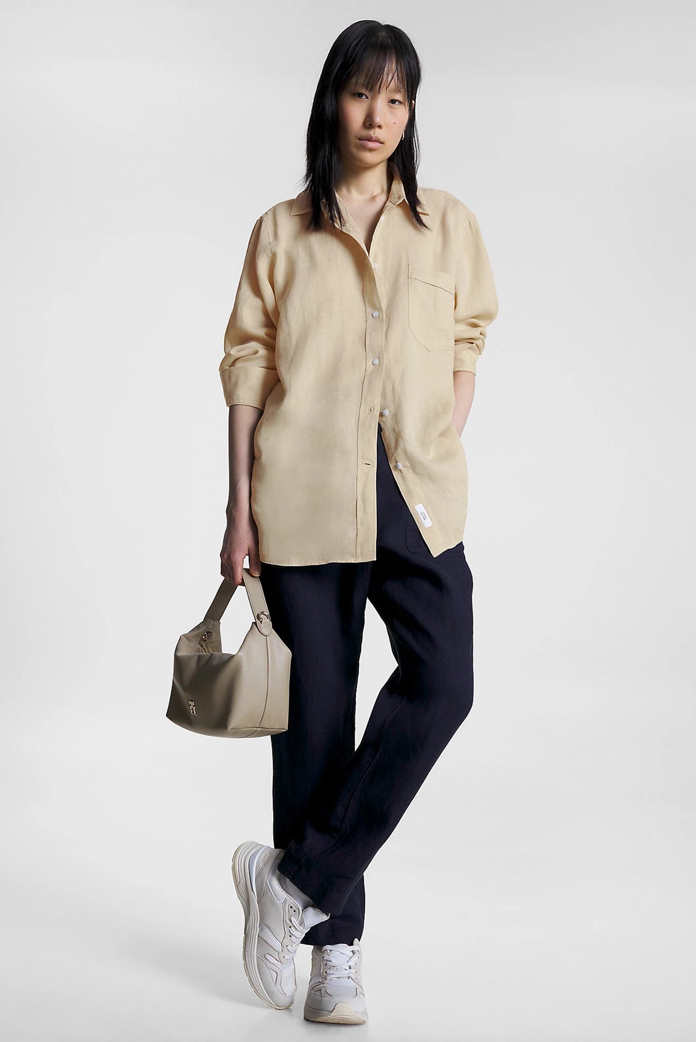 Рубашка LINEN OVERSIZED SHIRT LS 3