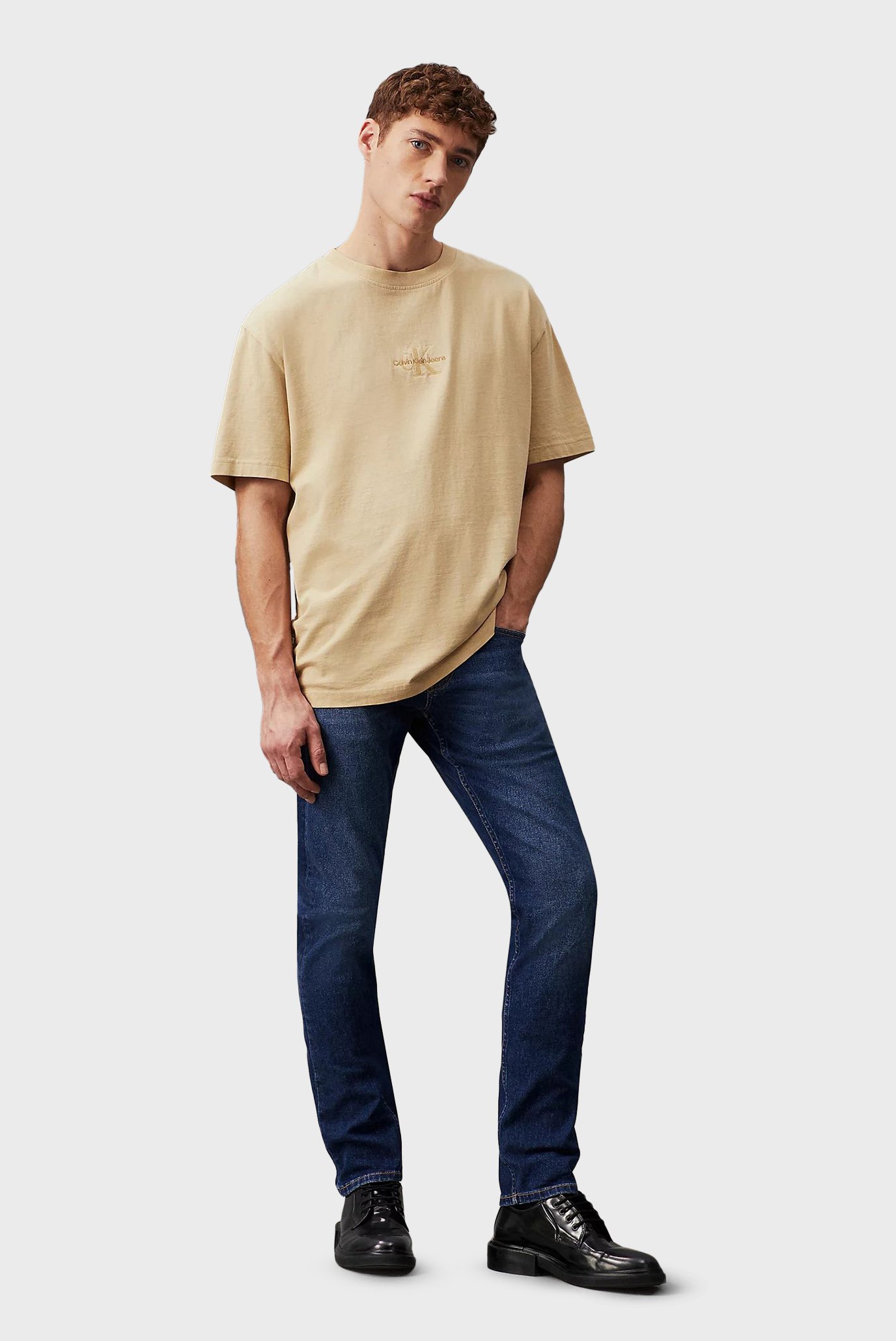 Мужские темно-синие джинсы SLIMCalvin Klein Jeans Мужские темно-синие джинсы SLIM 4