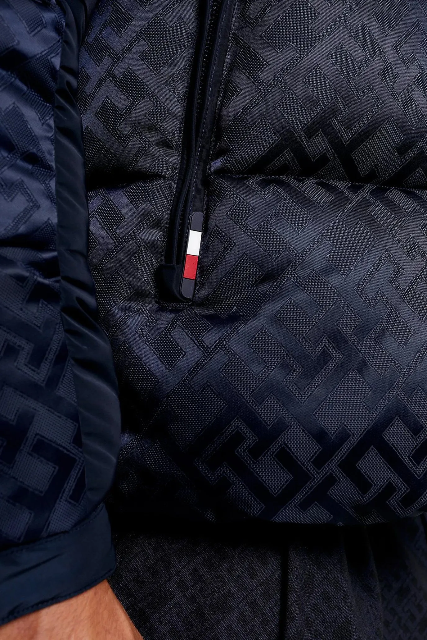 Мужская темно-синяя куртка с узором NEW YORK MONOGRAM 5