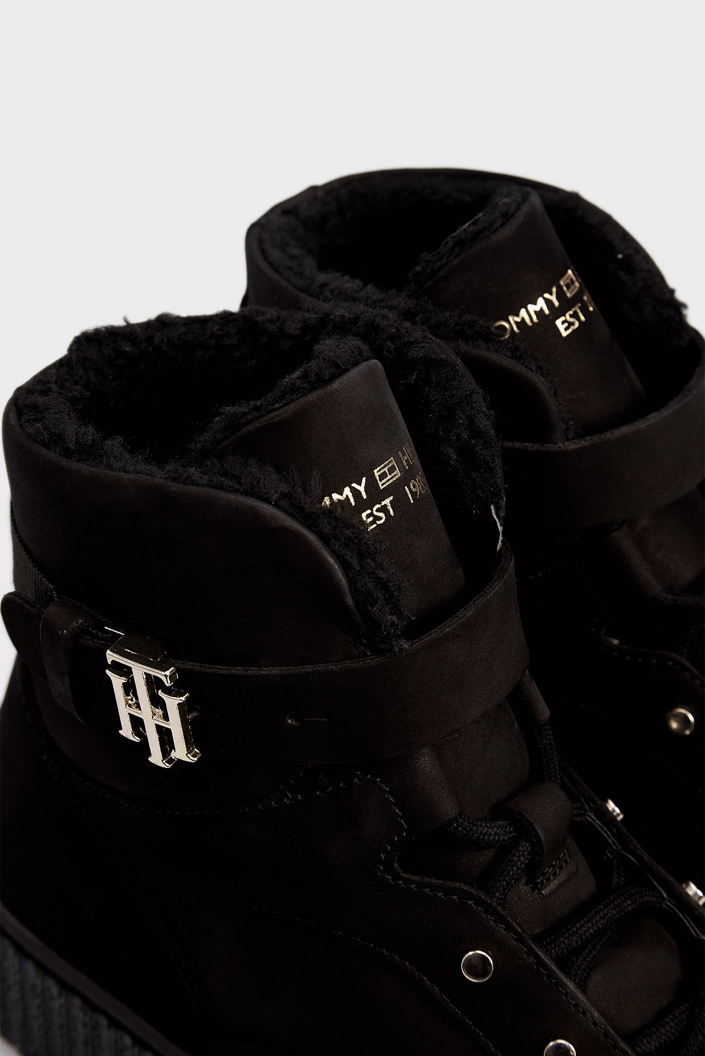 Женские черные кожаные хайтопы WARMLINED Tommy Hilfiger Женские черные кожаные хайтопы WARMLINED 2