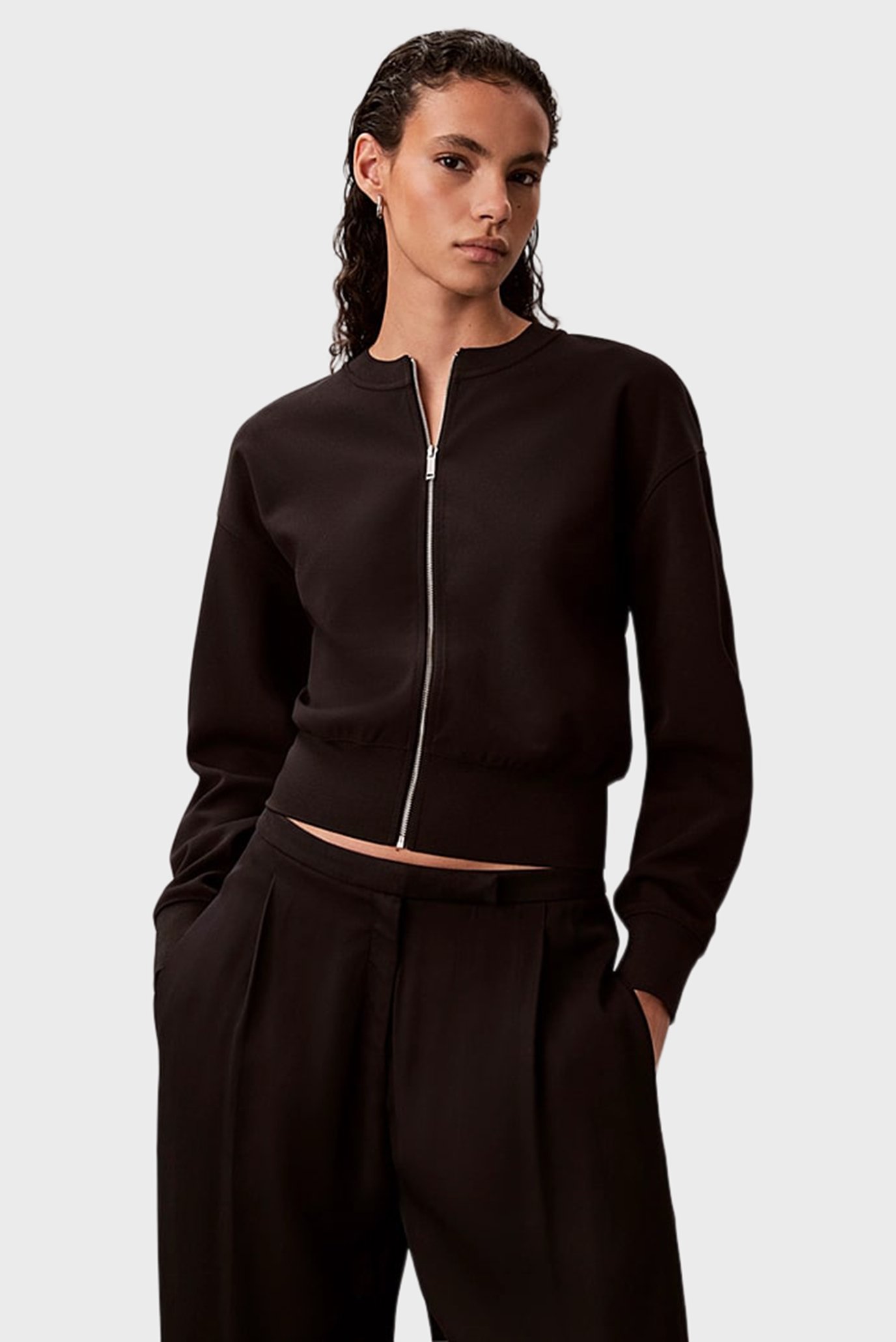 Лонгслив STRETCH CREPE CARDIGANCalvin Klein Лонгслив STRETCH CREPE CARDIGAN 4