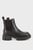 Женские черные кожаные ботинки Guzmania