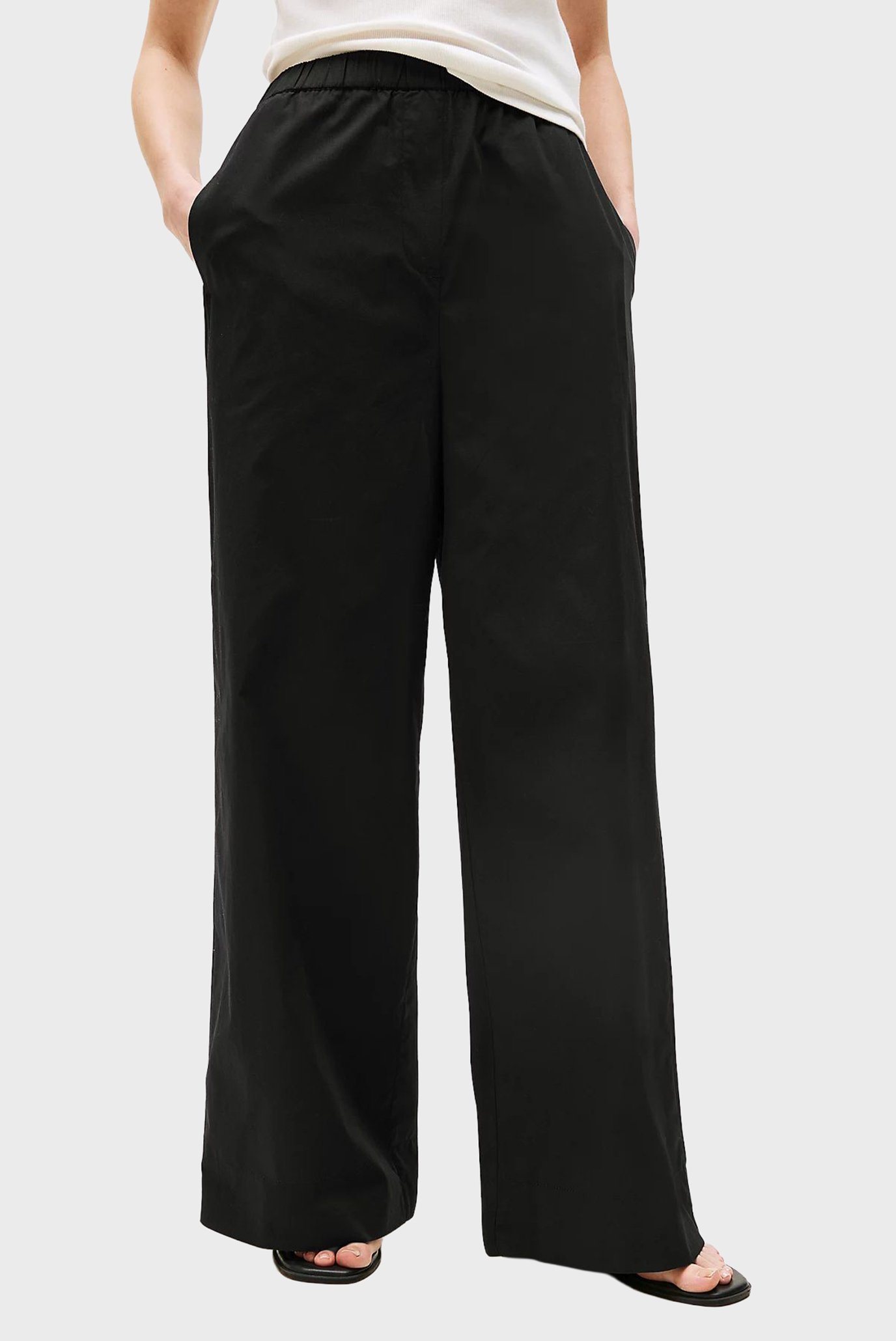 Штаны POPLIN WIDE LEG PANT 1