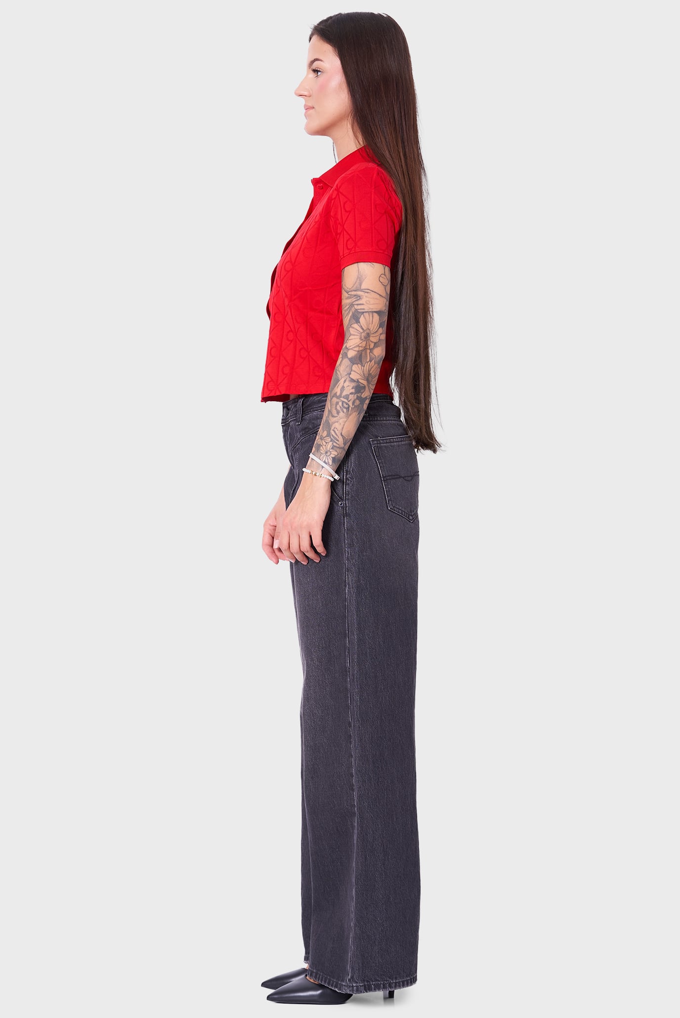 Джинсы WIDE LEG HW ARCHIVE BLK 4