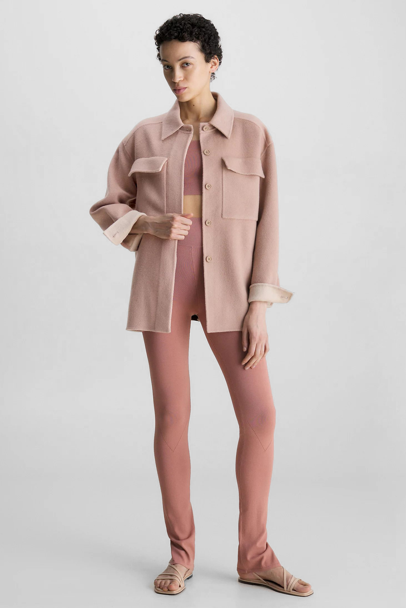 Куртка демисезонная DOUBLE FACED WOOL SHACKET 7