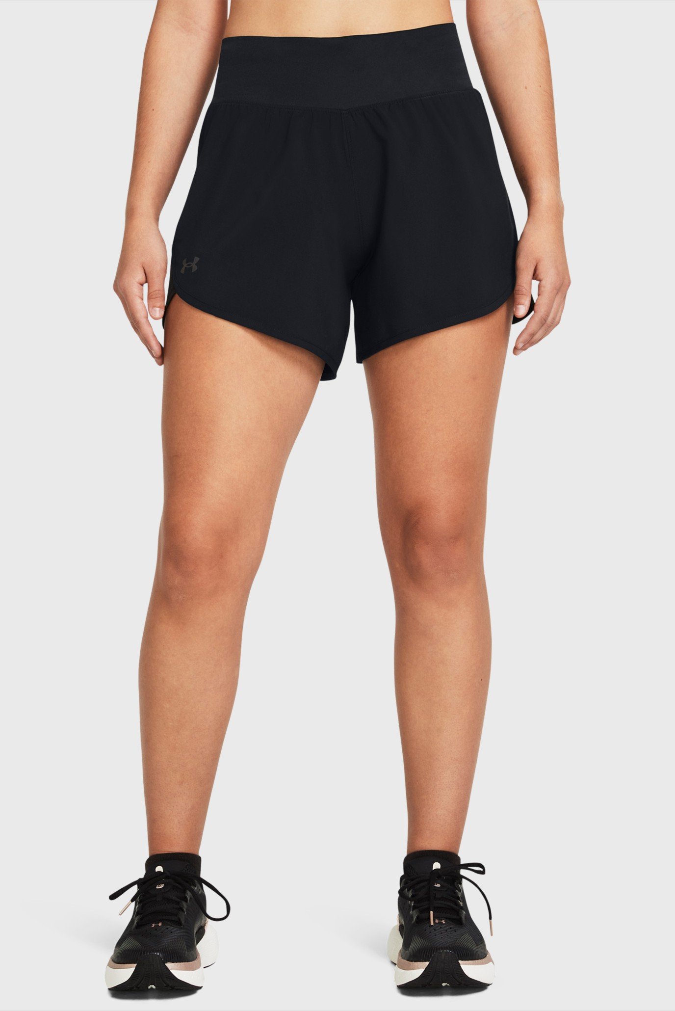 Женские черные шорты UA Fly By Elite 5'' Shorts 8