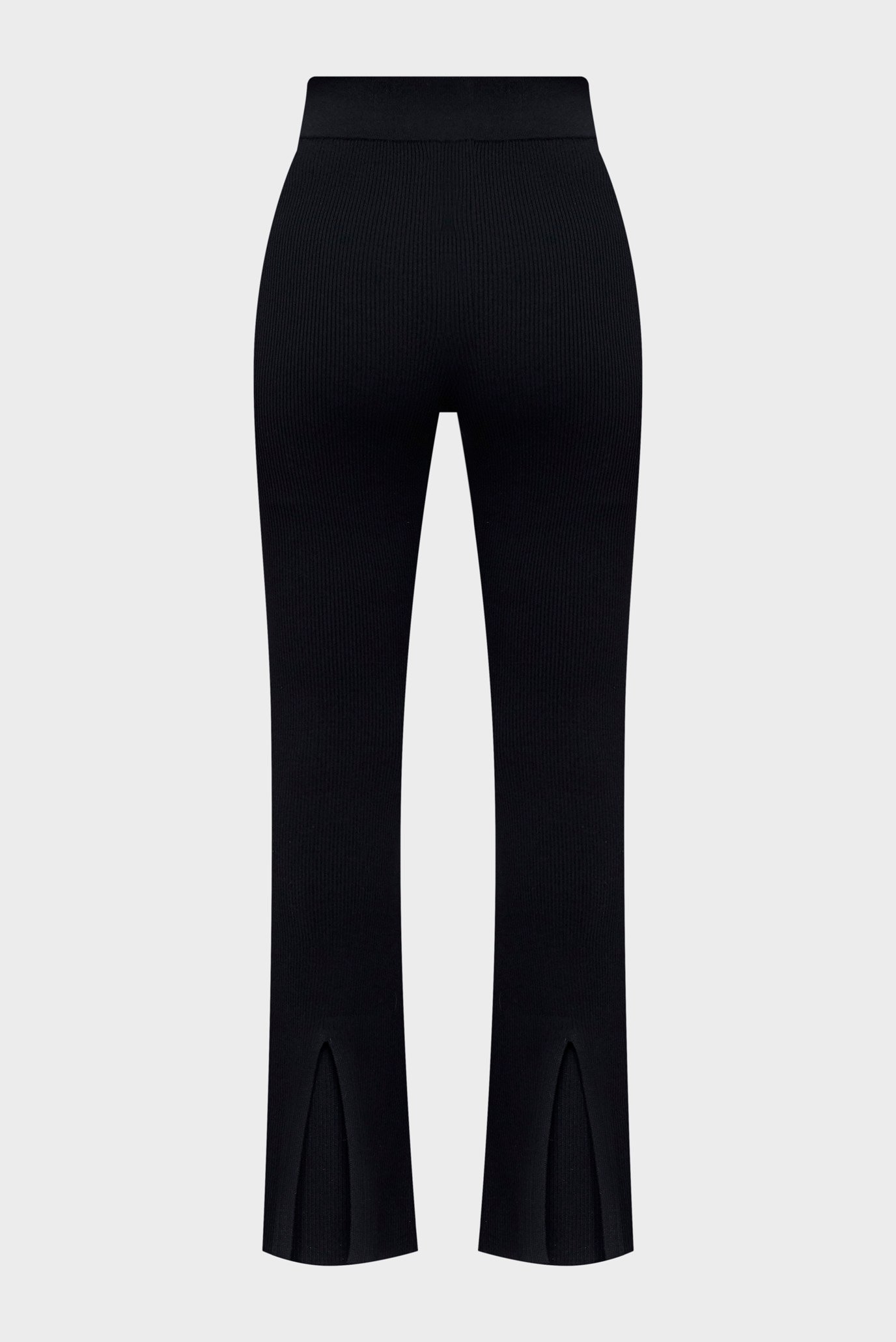 Женские черные брюки ICONIC RIB FLARED 3