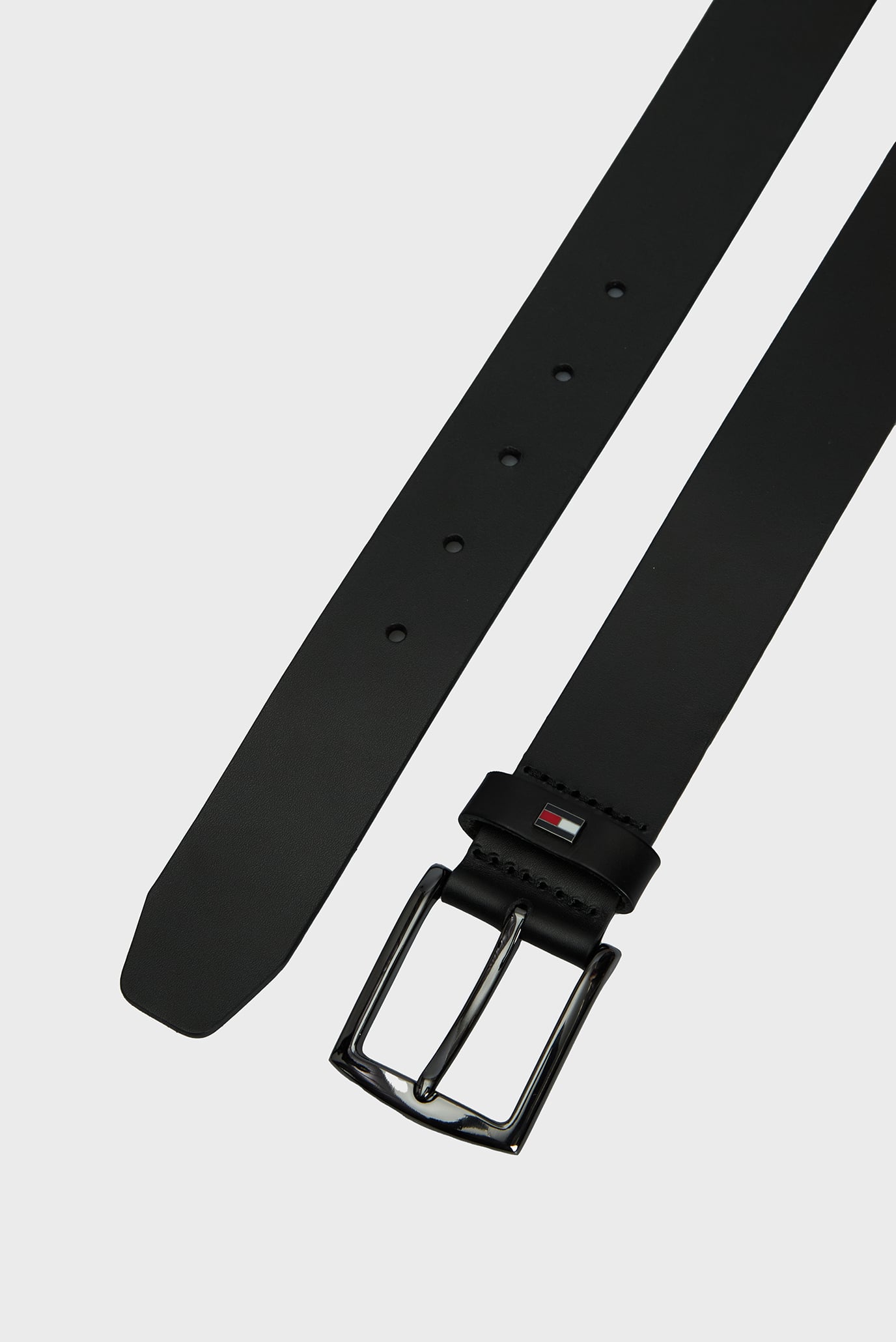 Мужской черный кожаный ремень 3