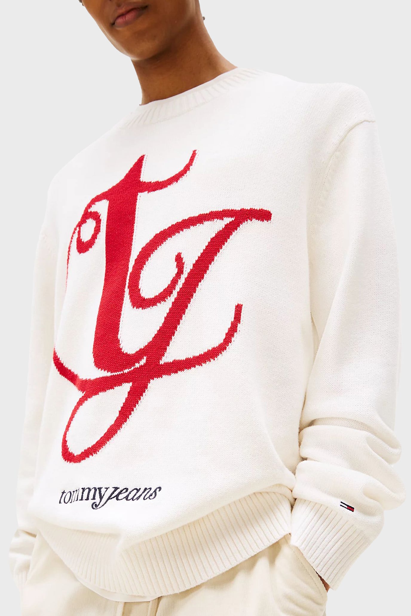 Свитер/TJM REG MONOGRAM CNECK SWEATER 4