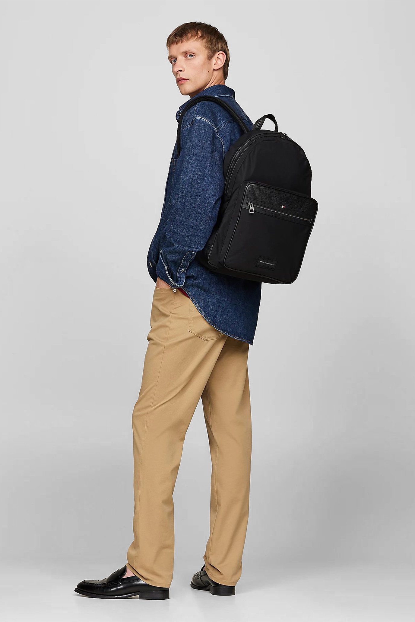 Мужской черный рюкзак TH CASUALTommy Hilfiger Мужской черный рюкзак TH CASUAL 2