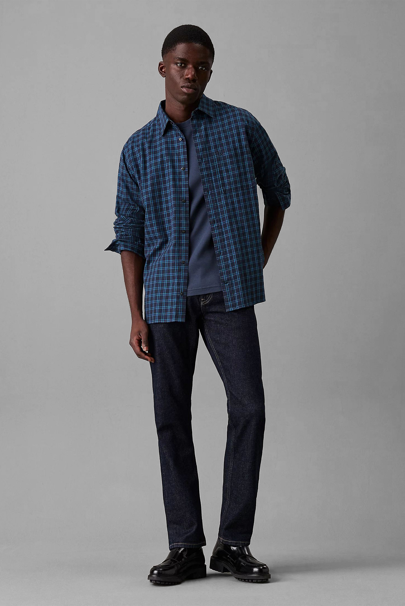 Рубашка TWILL CHECK COMFORT FIT SHIRT 2