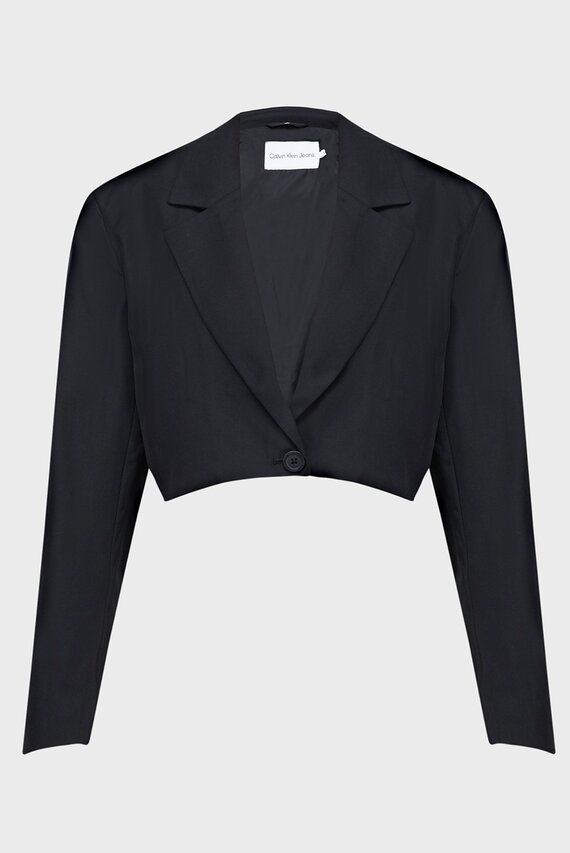 Женский черный жакет CROPPED BLAZER Calvin Klein Jeans