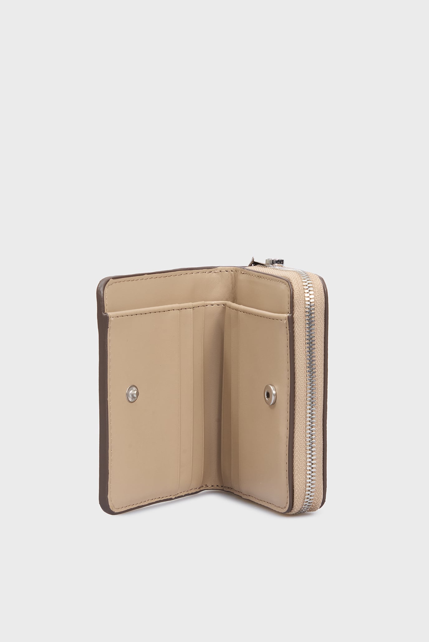 Женский бежевый кошелек MINIMAL MONOGRAM MED ZIP AROUND 2