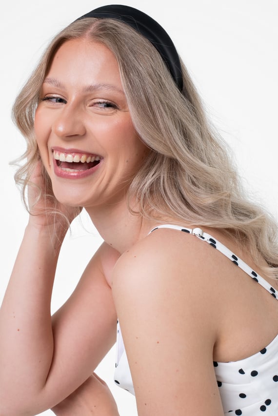 Ободок/SEASONAL SILK SATIN WIDE HEADBAN