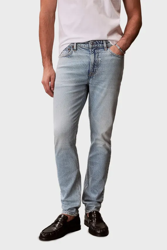 Джинсы SLIM TAPER MARBLED BEACON JEAN Calvin Klein Jeans