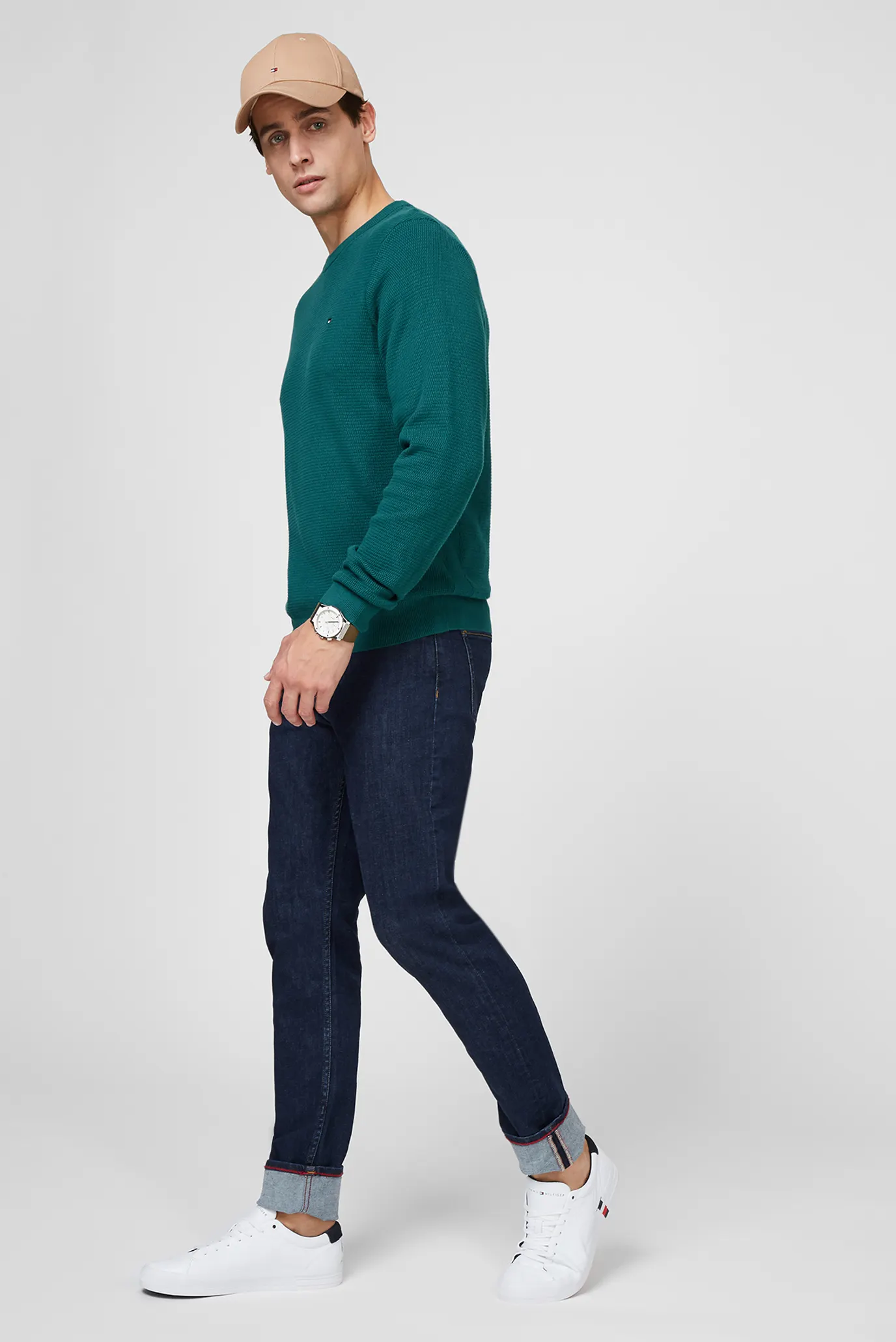 Мужской зеленый джемпер STRUCTURED 7