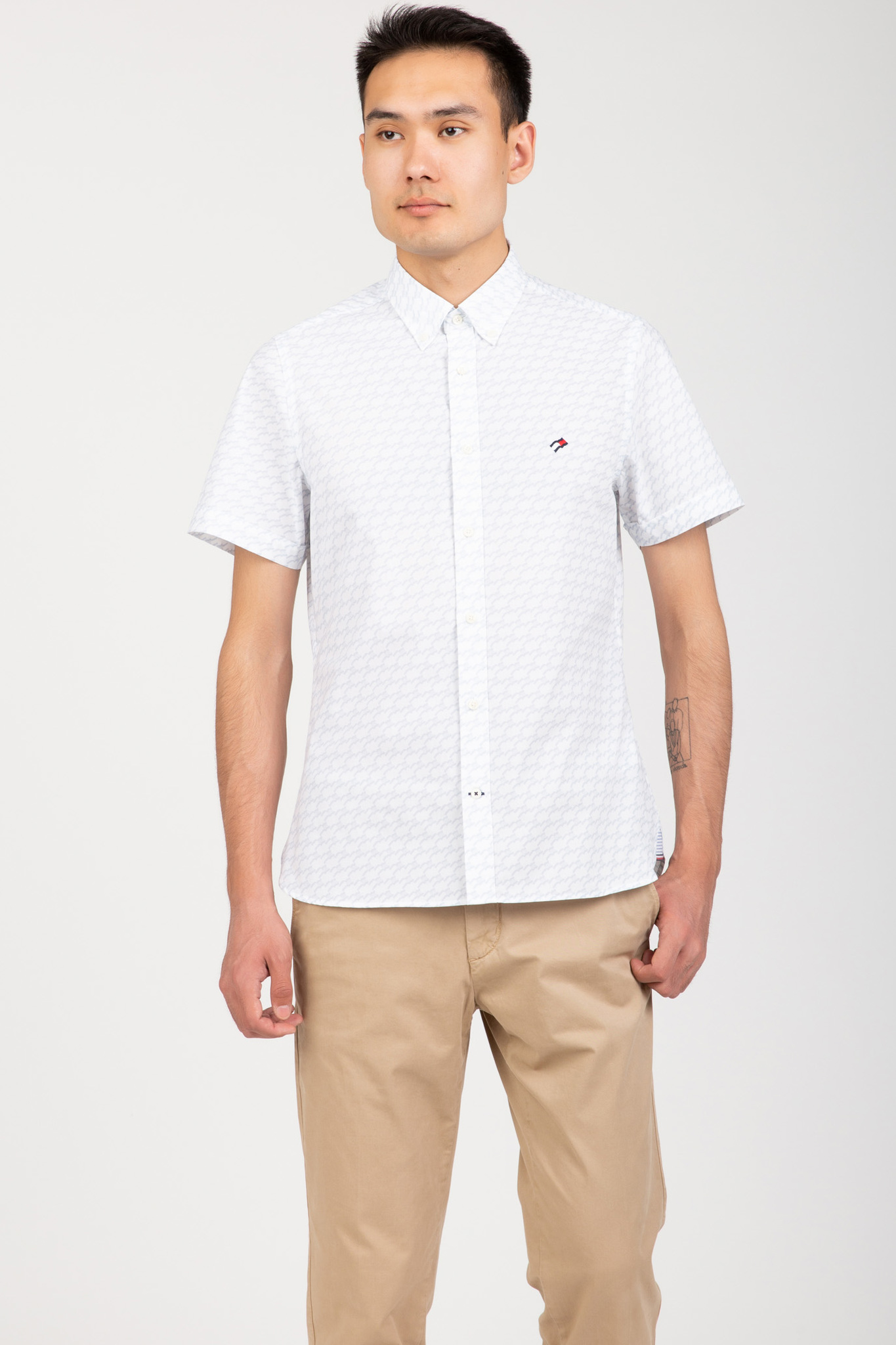 Рубашка с коротким рукавом SLIM GEO FLAG PRINT SHIRT S S 2