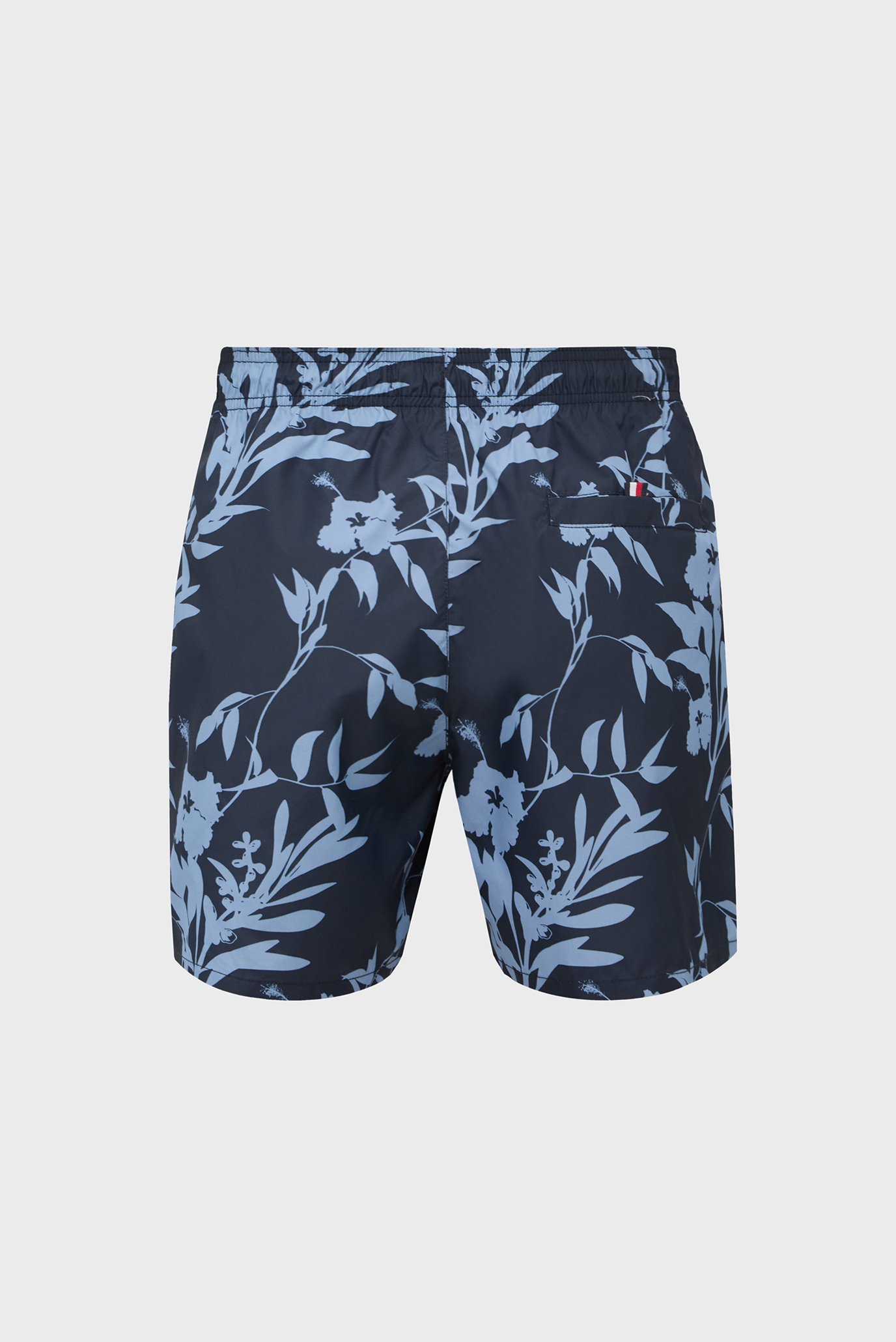 Мужские темно-синие плавательные шорты с узором 7