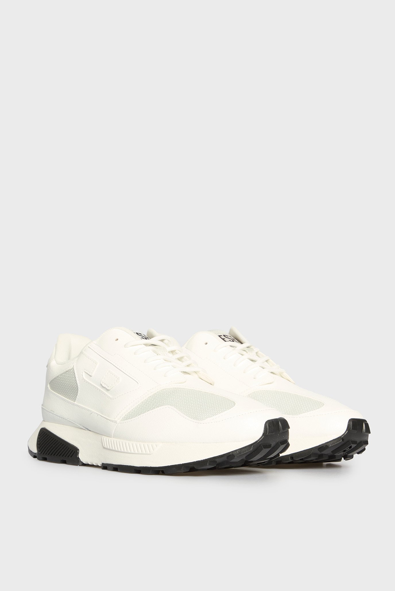 Мужские белые кожаные кроссовки TAME-D 3