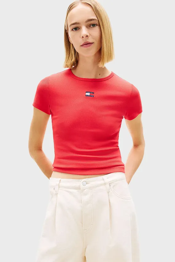 Футболка TJW SLIM BADGE RIB TEE Tommy Jeans