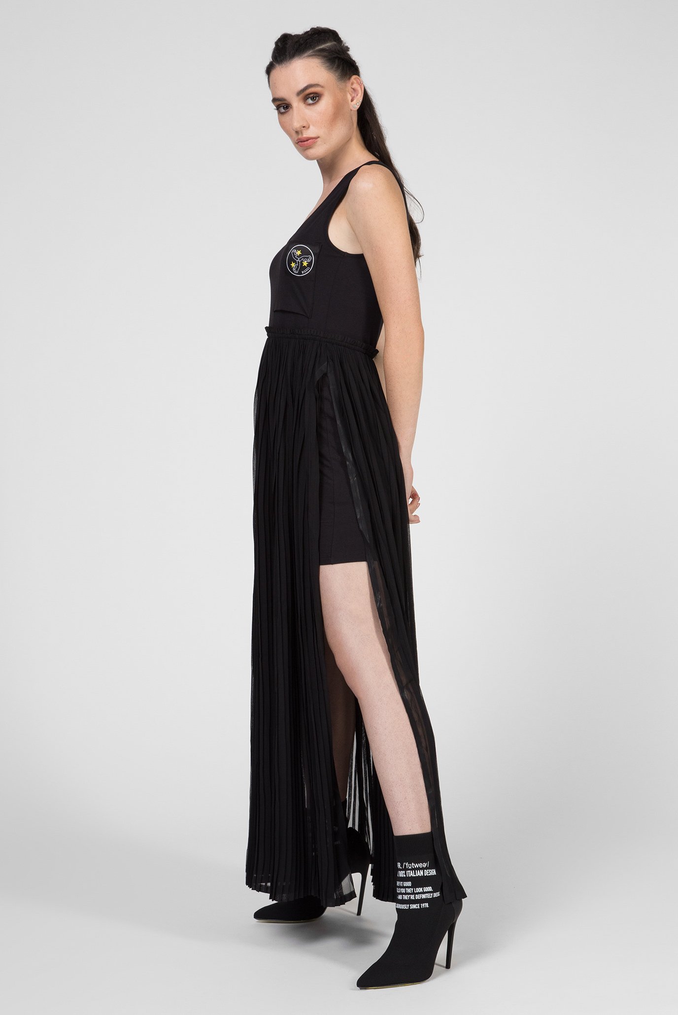 Женское черное платье D-TEHEI ABITO 3