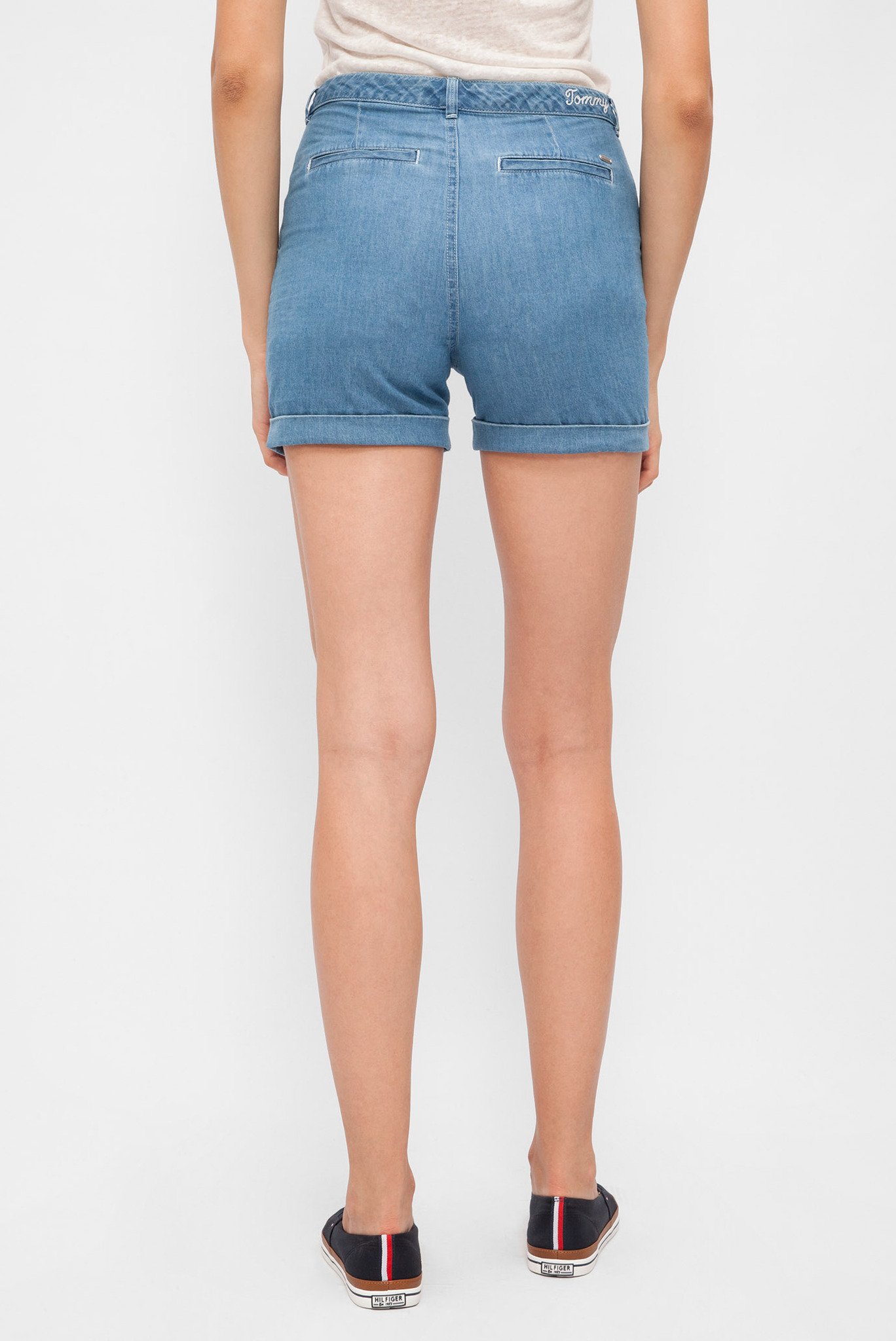 Женские голубые шорты 3