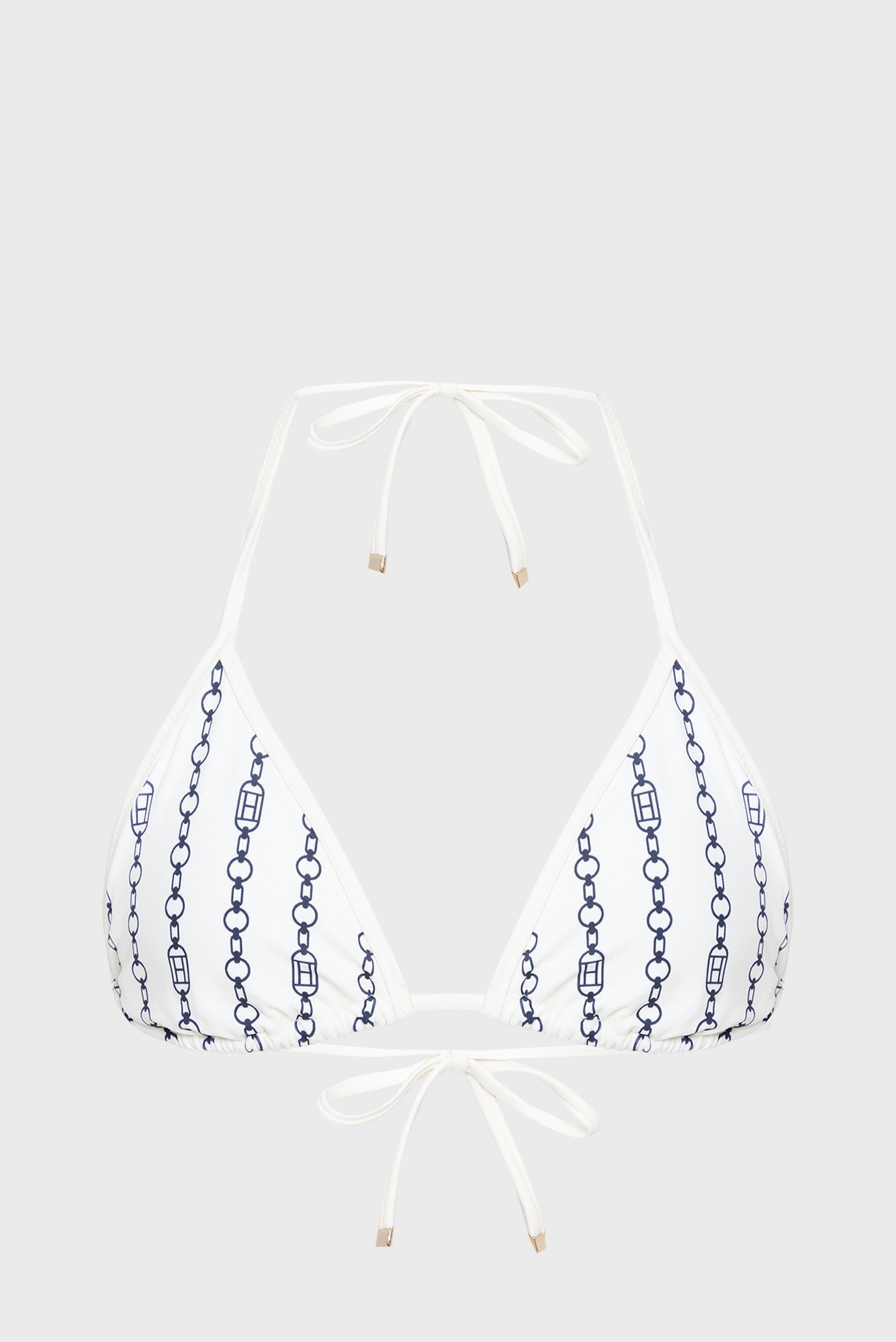 Женский белый лиф от купальника с узором TRIANGLE RP PRINT 5