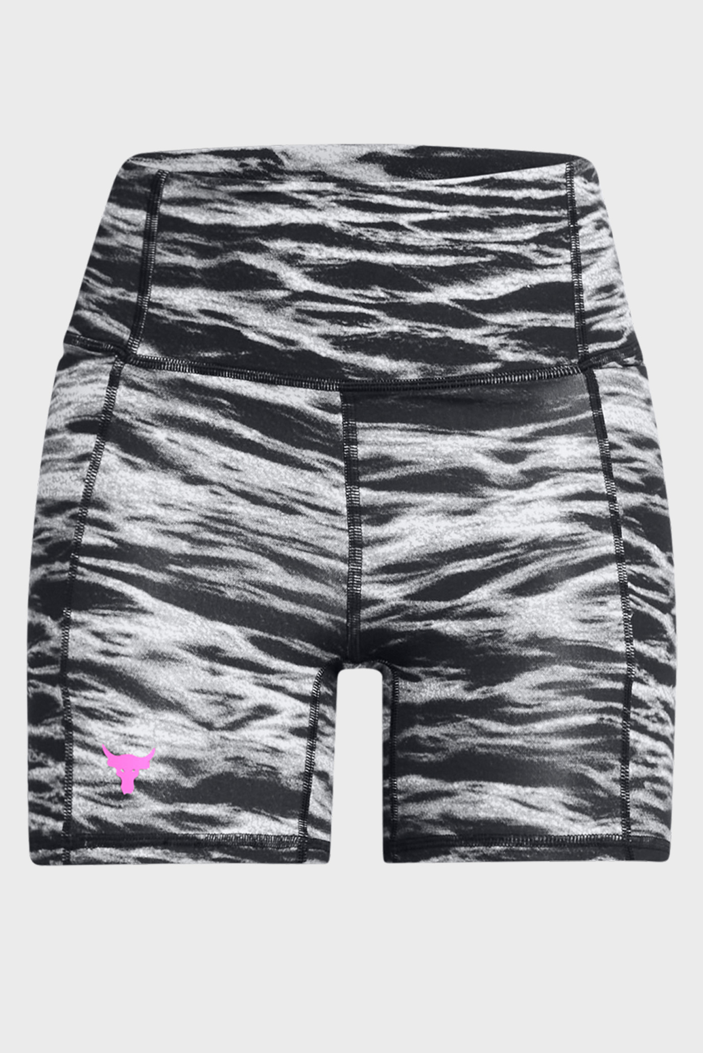 Женские черные велосипедки с узором Pjt Rck HWT Shorts Tools 5