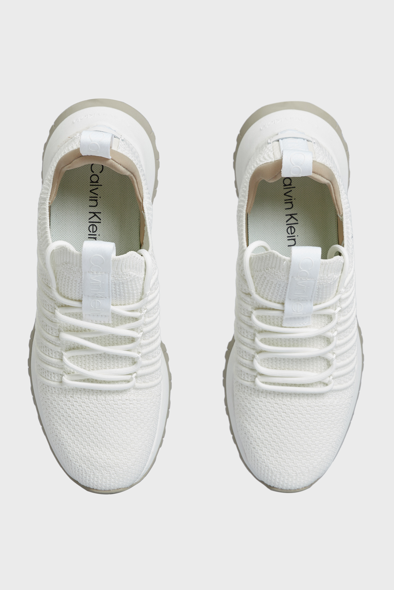 Женские белые кроссовки KNIT RUNNER LACE UP 9