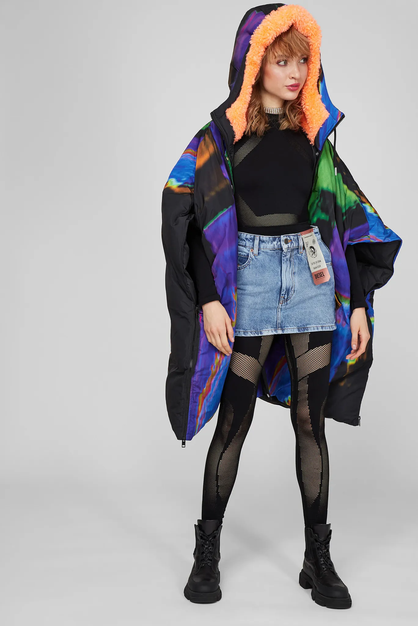 Женская голубая джинсовая юбка DE-EISY 2