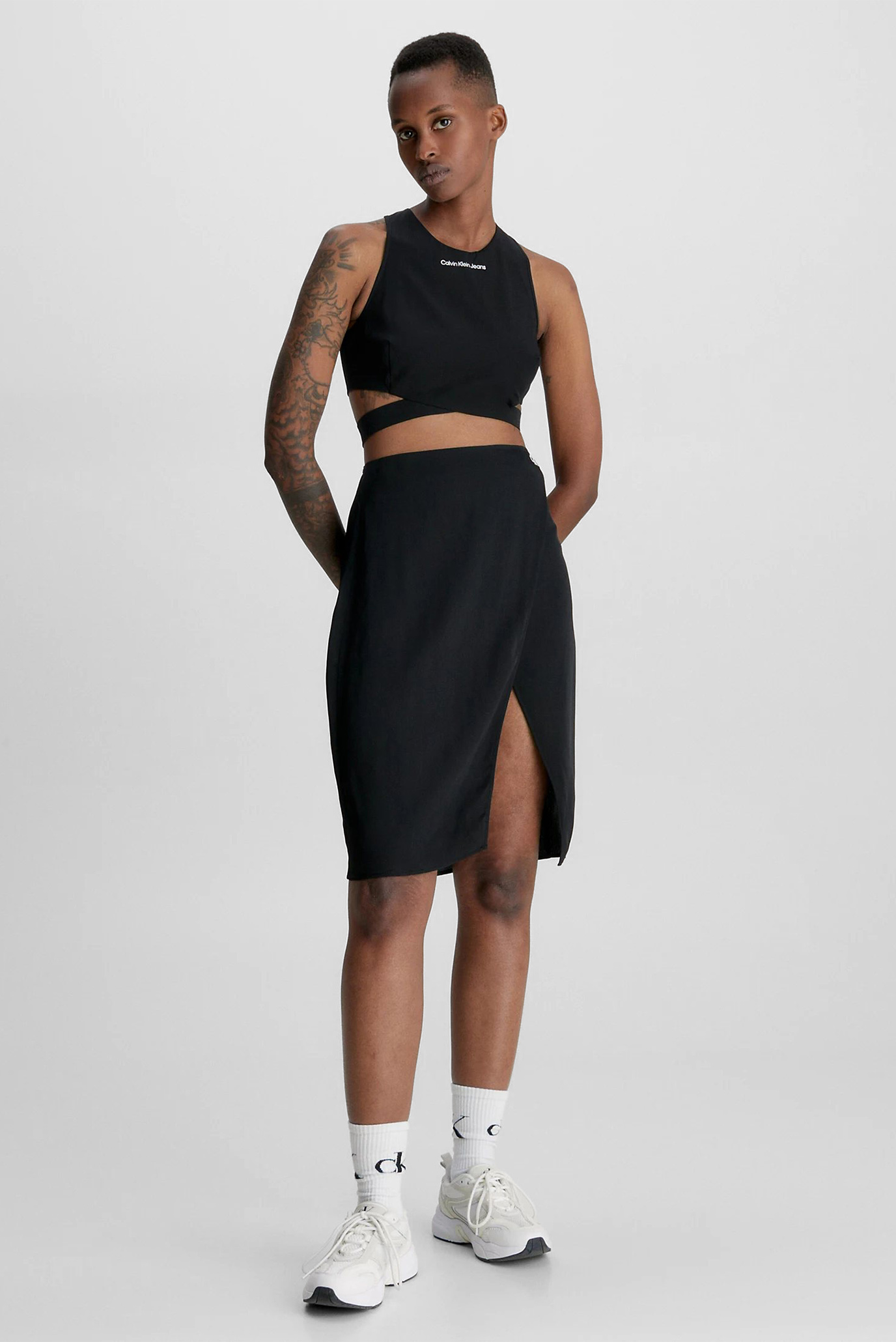 Юбка TIE DETAIL MIDI SKIRT 7