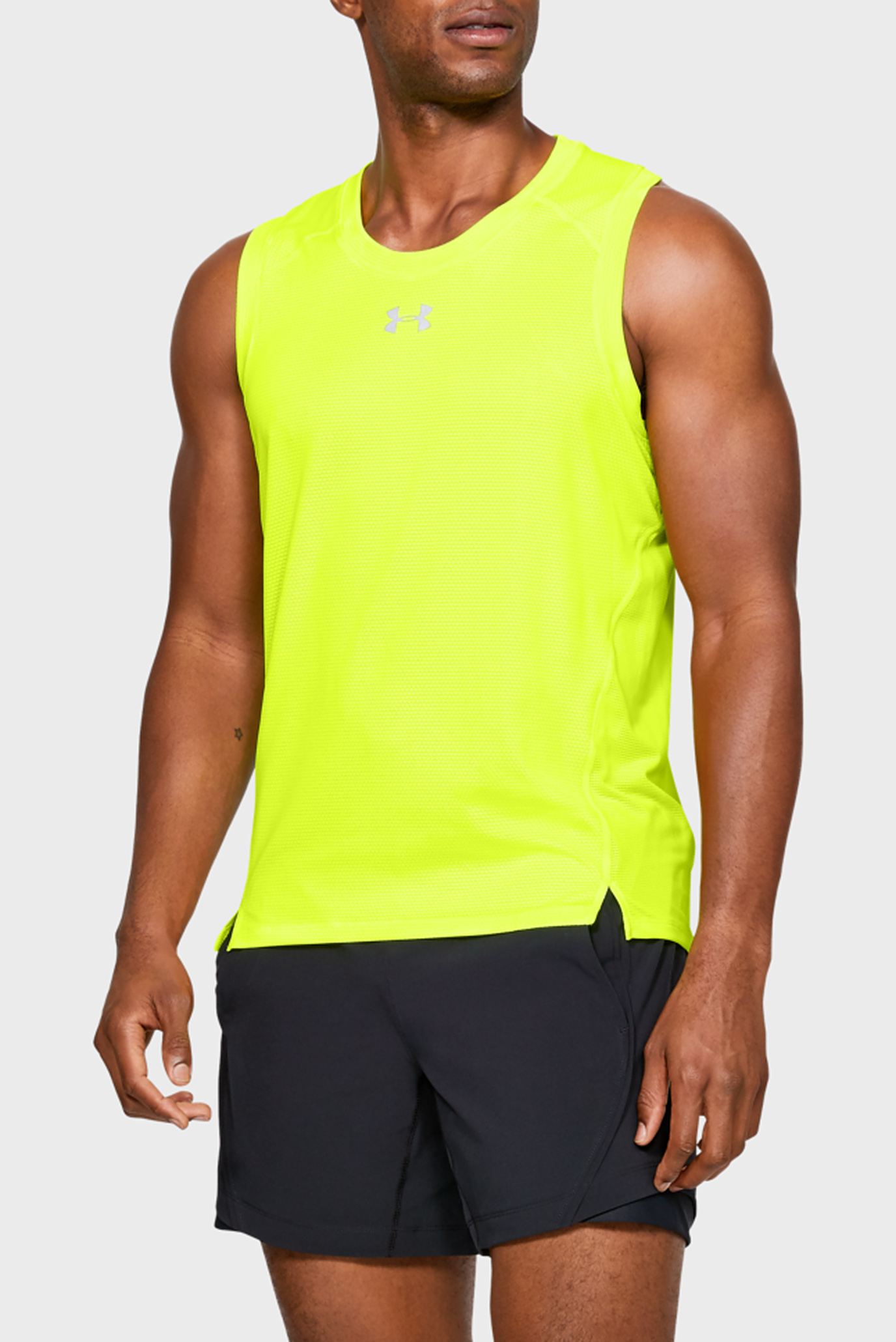 Мужская желтая майка UA QUALIFIER SINGLET 6