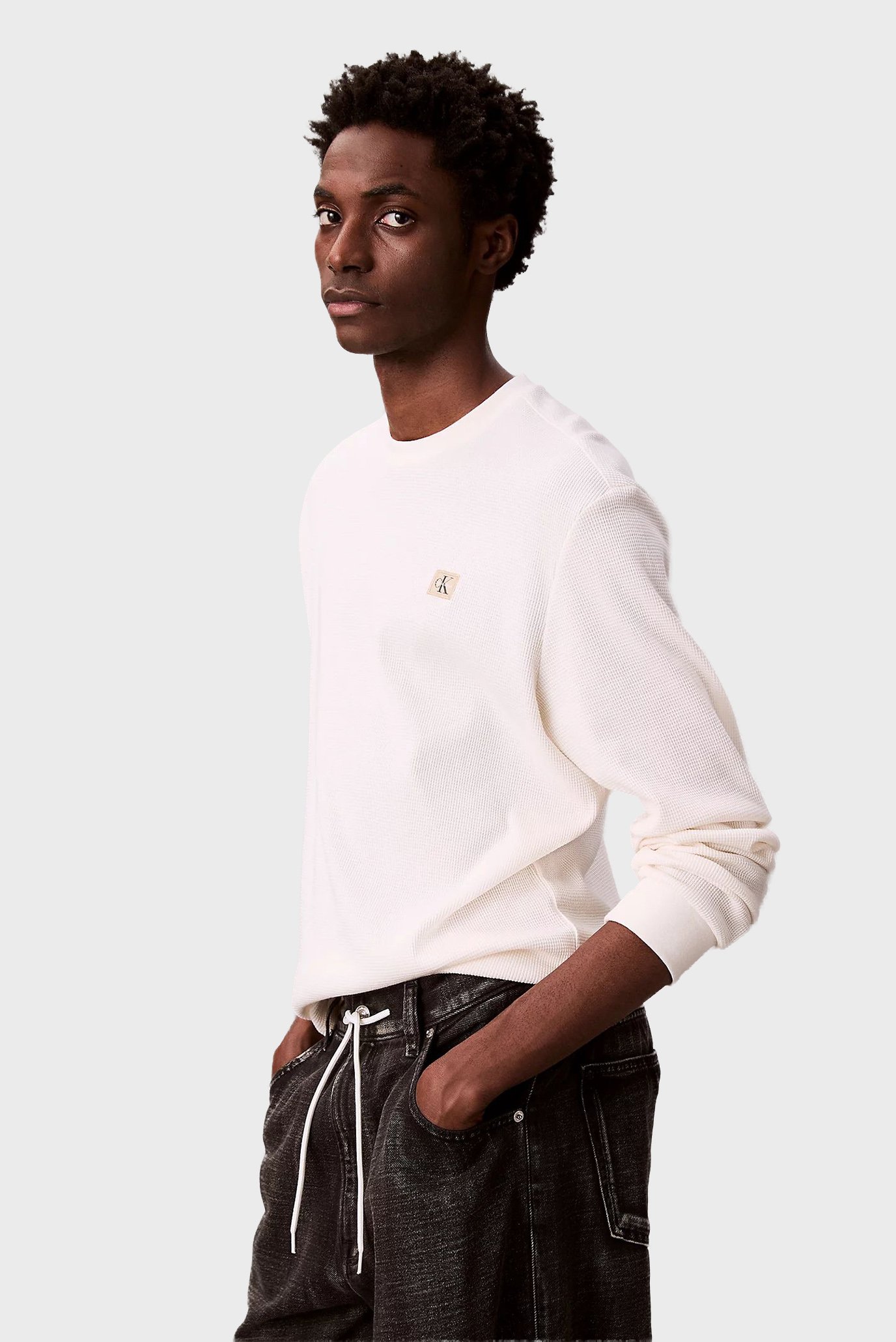 Лонгслив LS WAFFLE BADGE CREWNK TEE 3