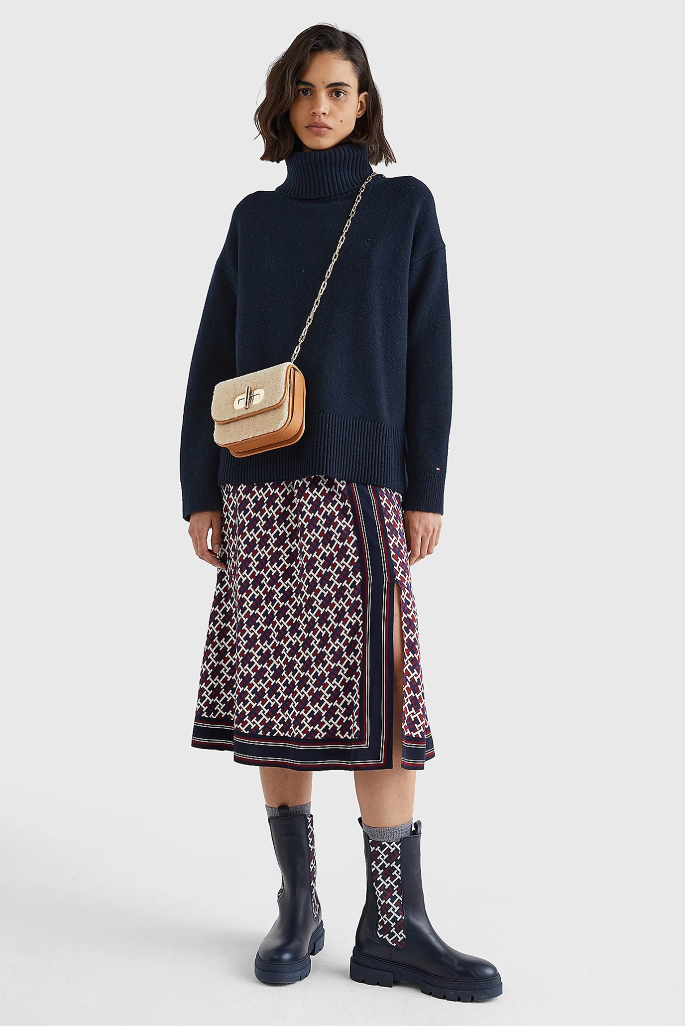 Гольф WOOL BLEND ROLL-NK SWEATER 8