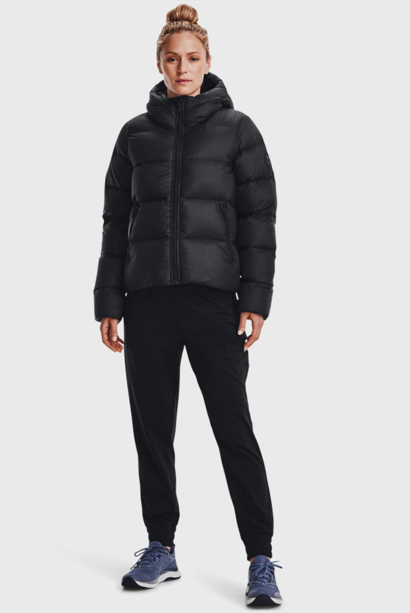 Женский черный пуховик UA CGI Down Jkt 2