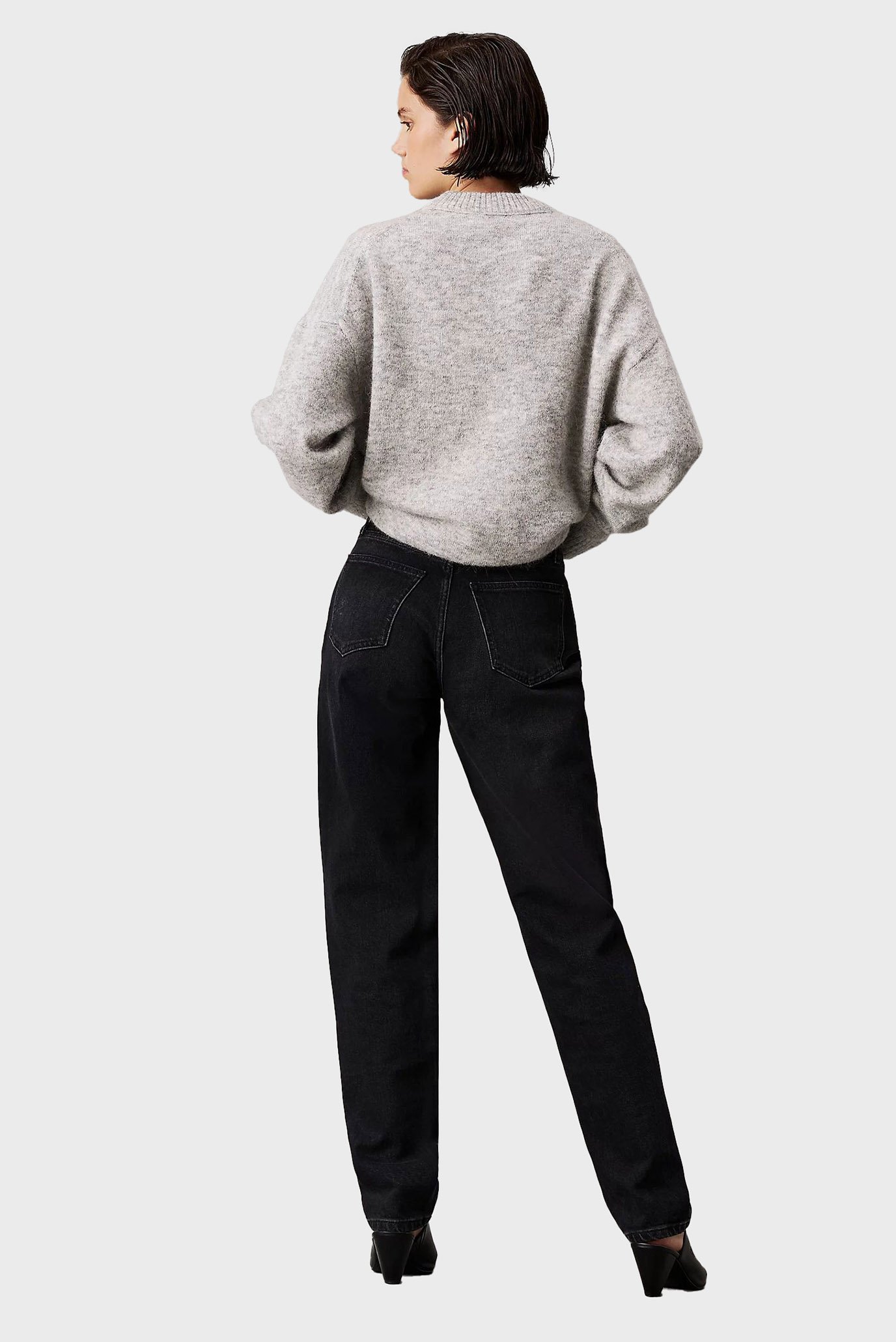 Женские черные джинсы MOM JEAN 3