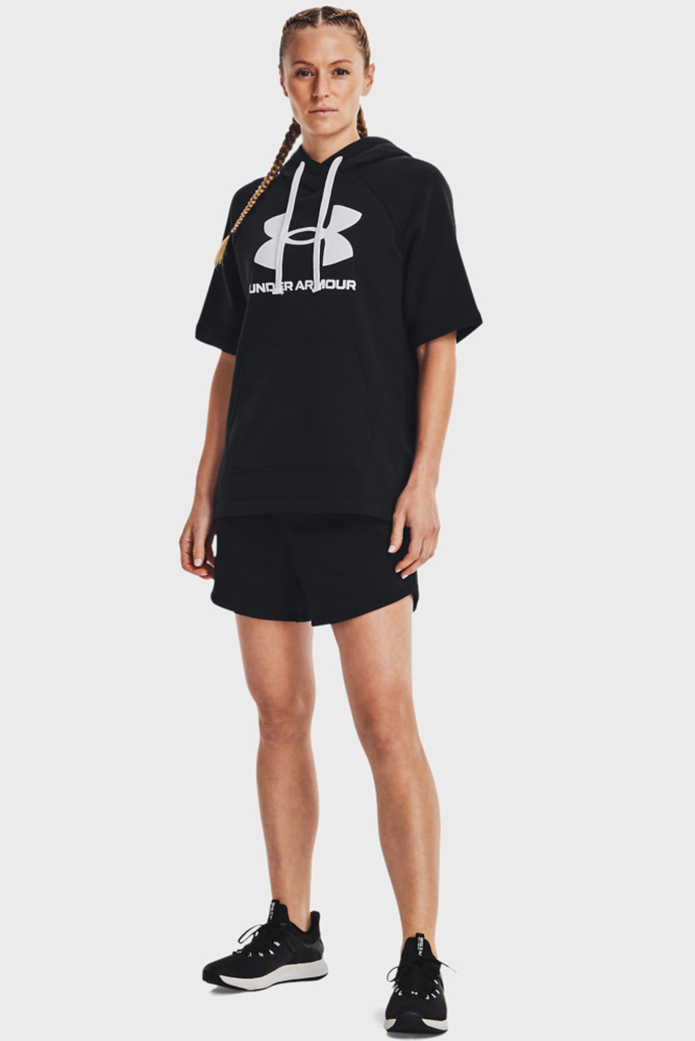 Женские черные шорты Rival Fleece Short 2