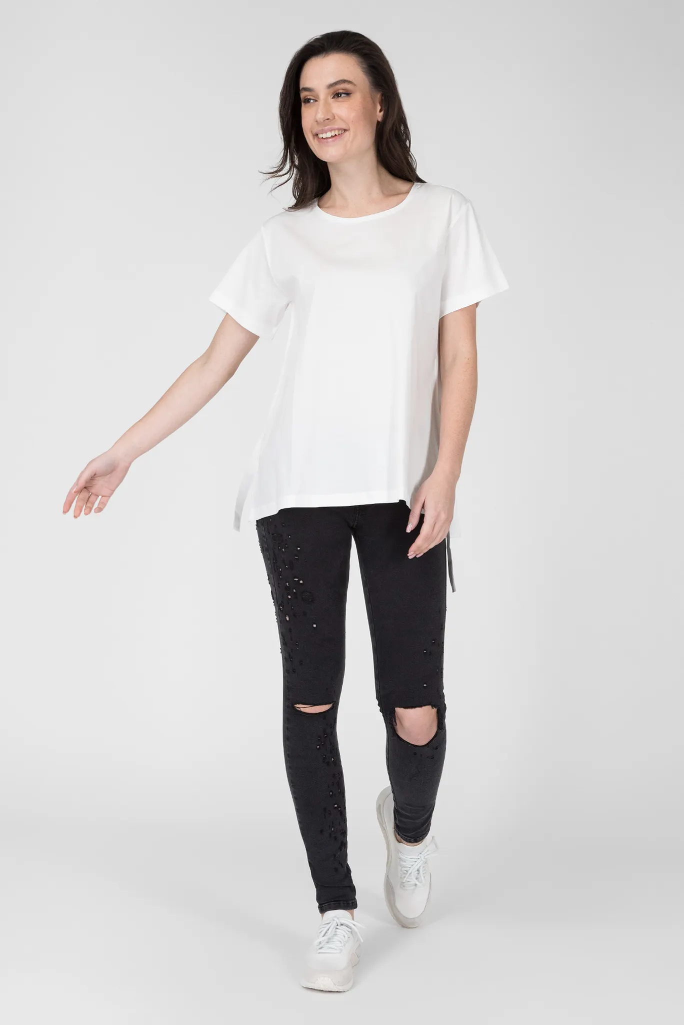 Женские черные джинсы SLANDY 5