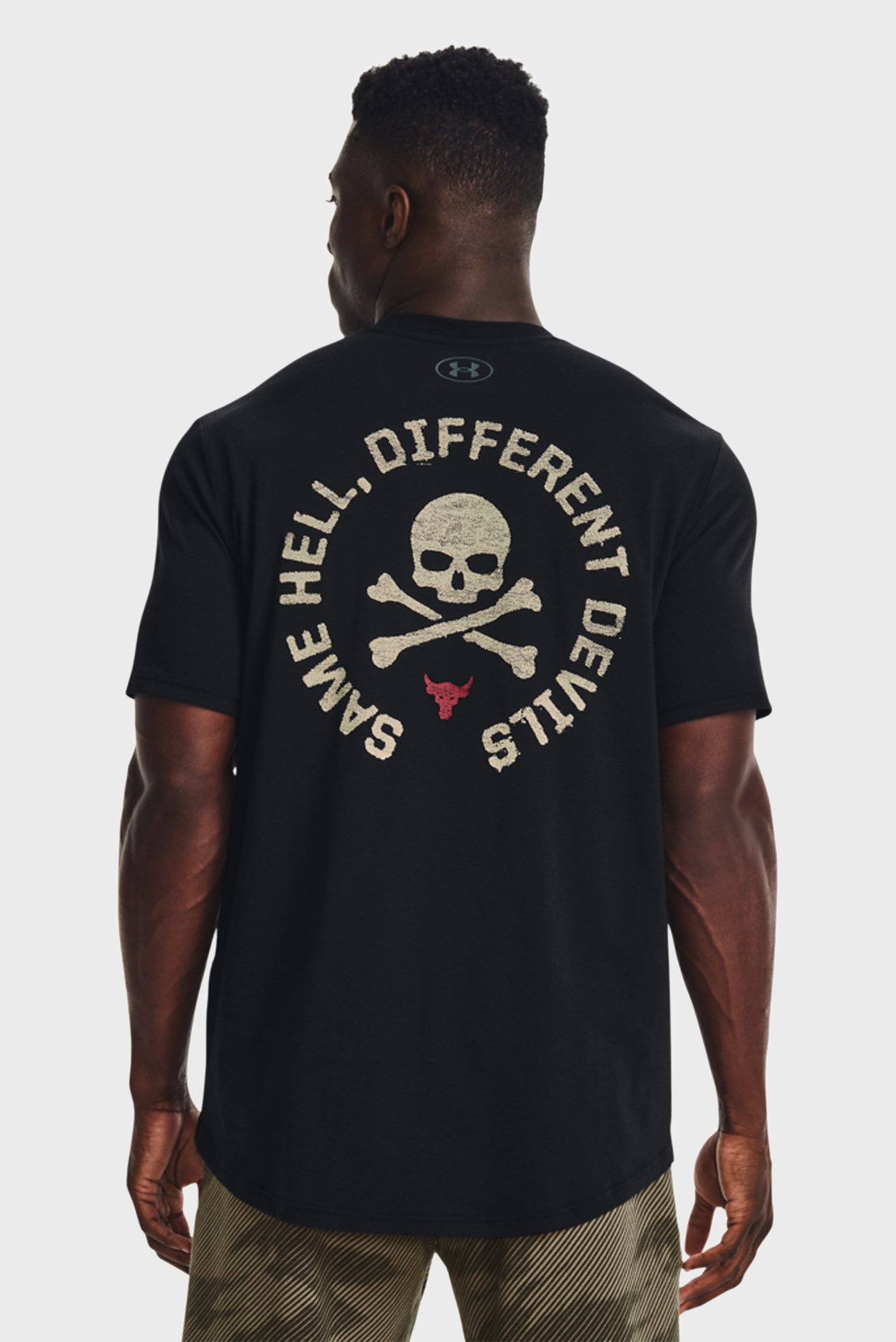 Мужская черная футболка UA Pjt Rock 100 Percent SS 9