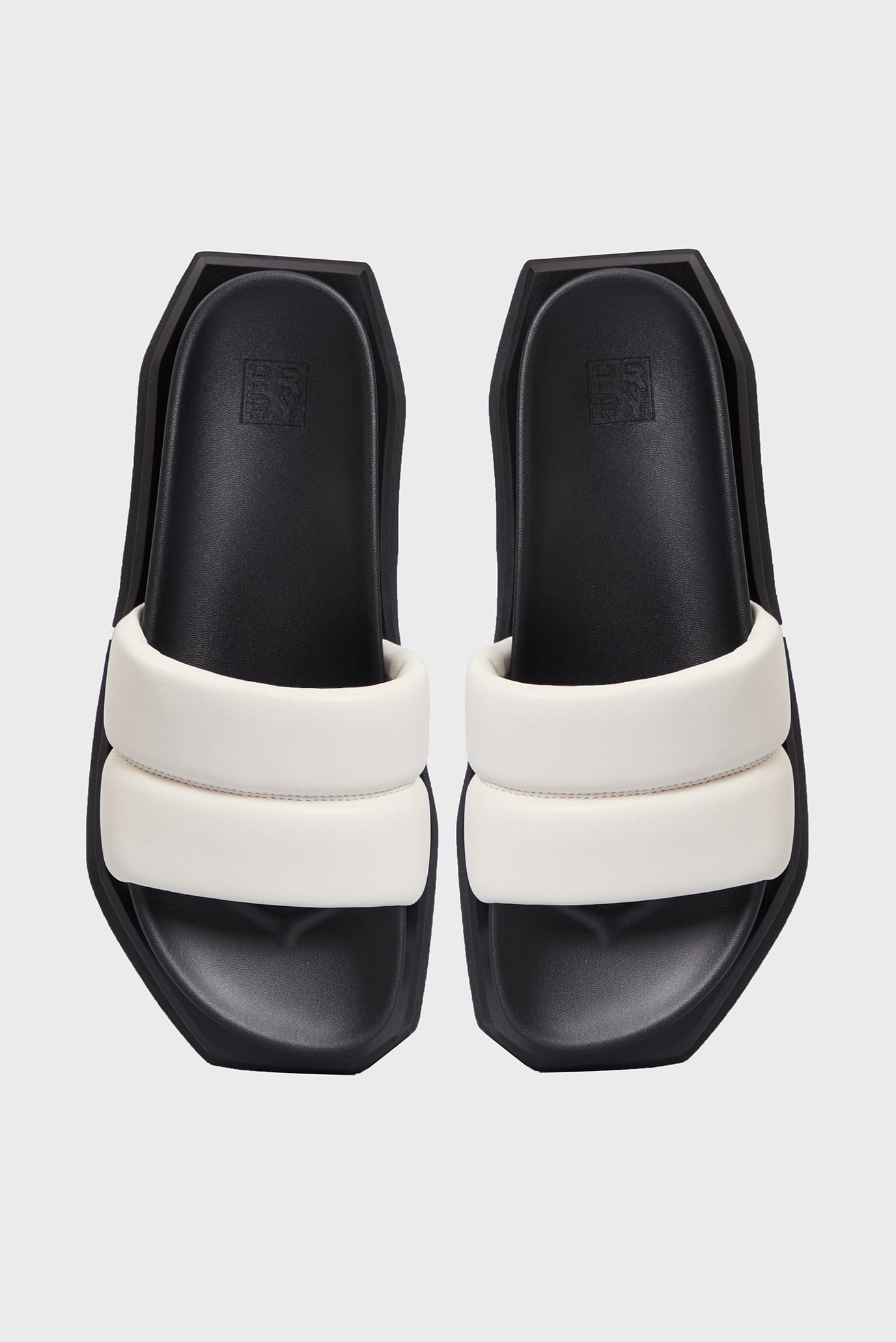 Женские белые кожаные слайдеры Isla 4