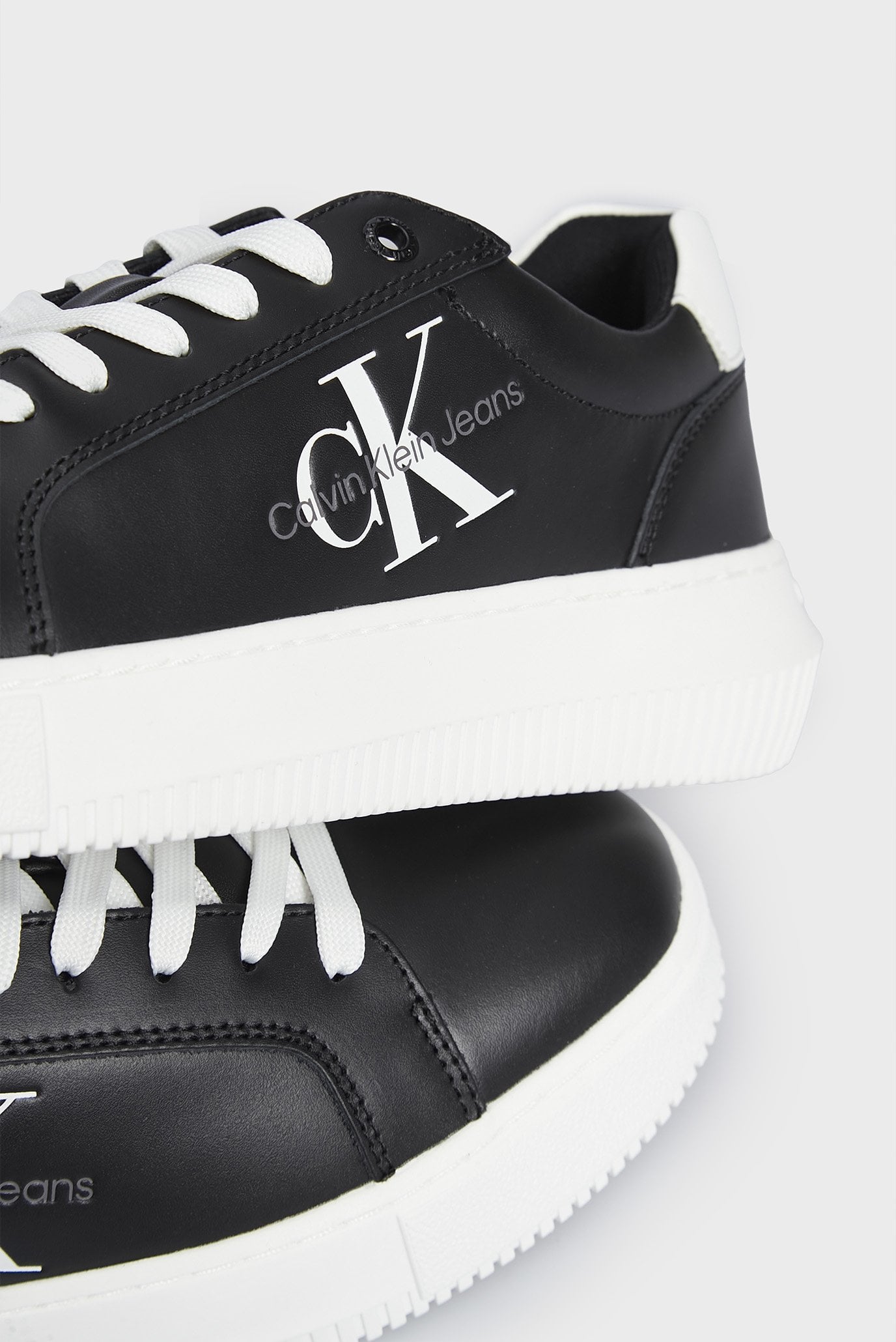 Женские черные кожаные сникерсы CHUNKY CUPSOLE MONO LTH WN 4