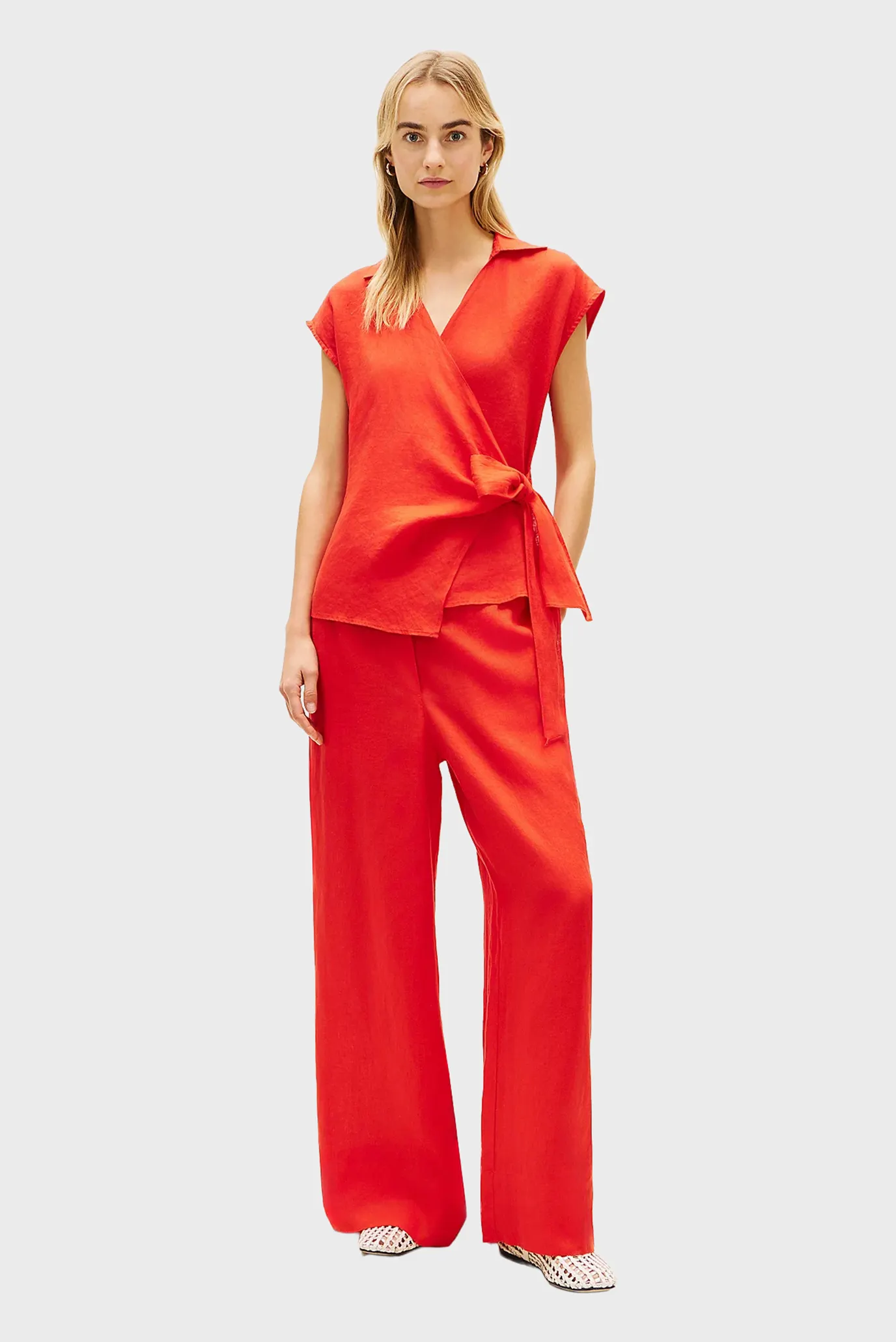 Рубашка с коротким рукавом LINEN KNOT NS TOP 4