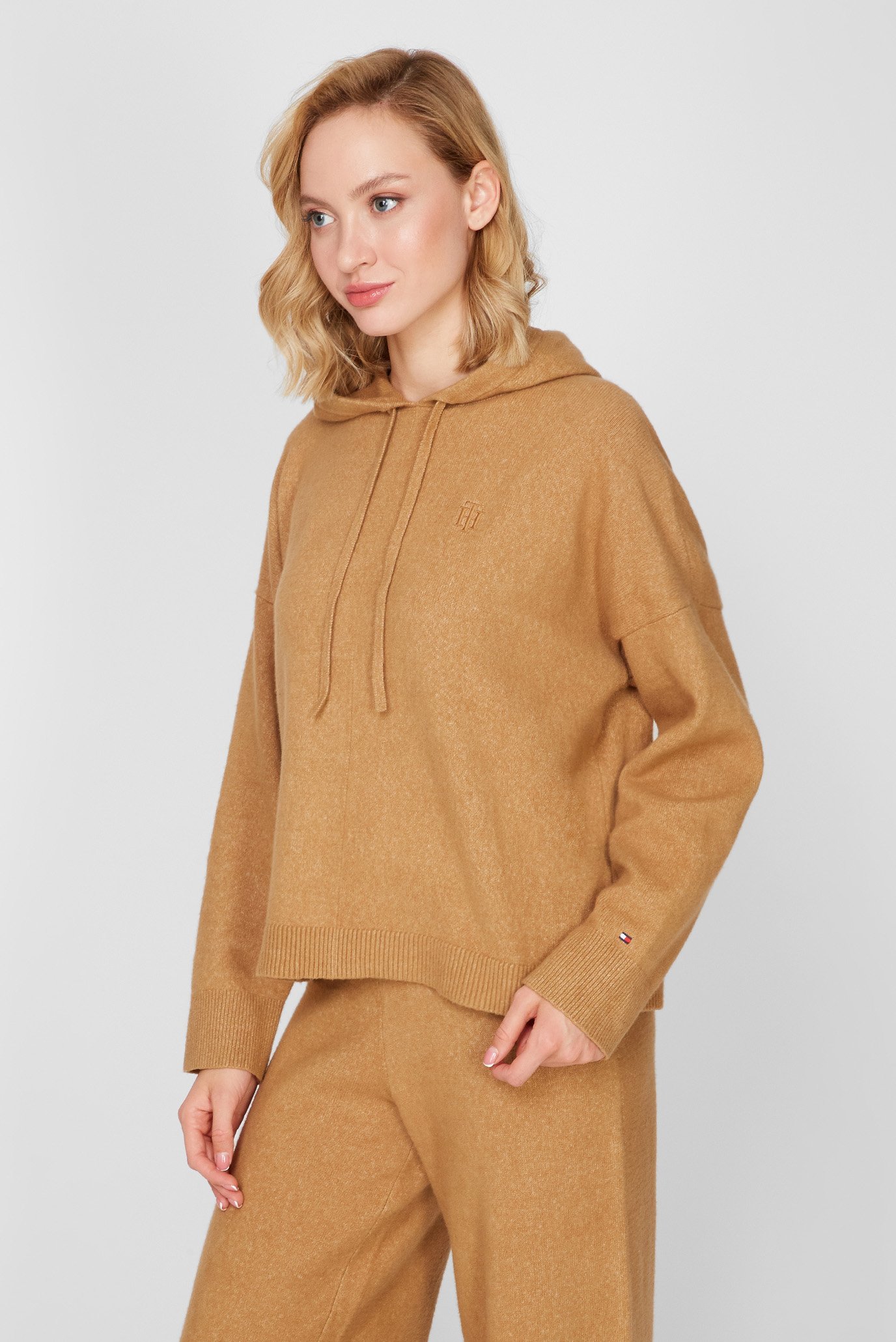 Женское бежевое худи TH FLEX 3