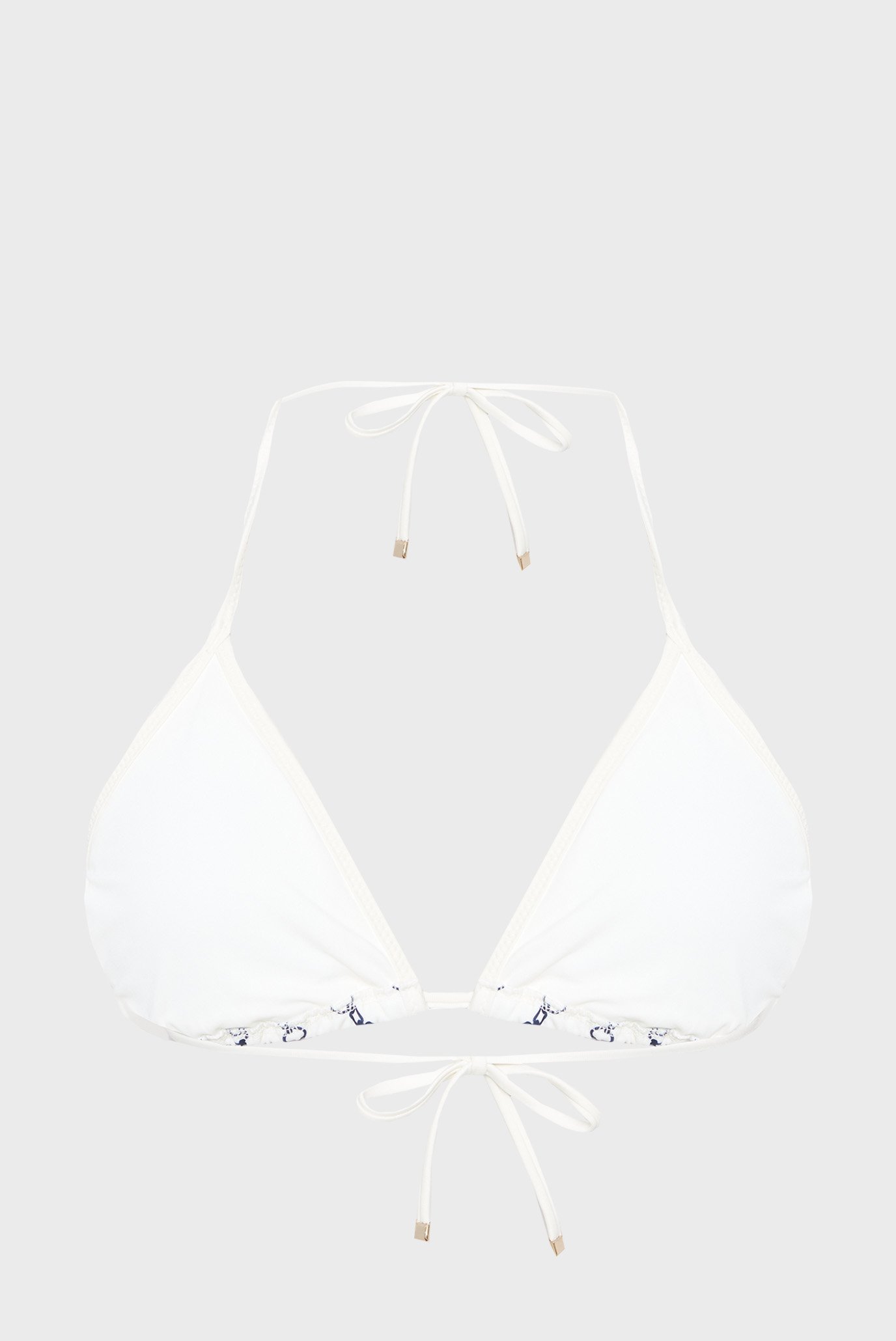 Женский белый лиф от купальника с узором TRIANGLE RP PRINT 6