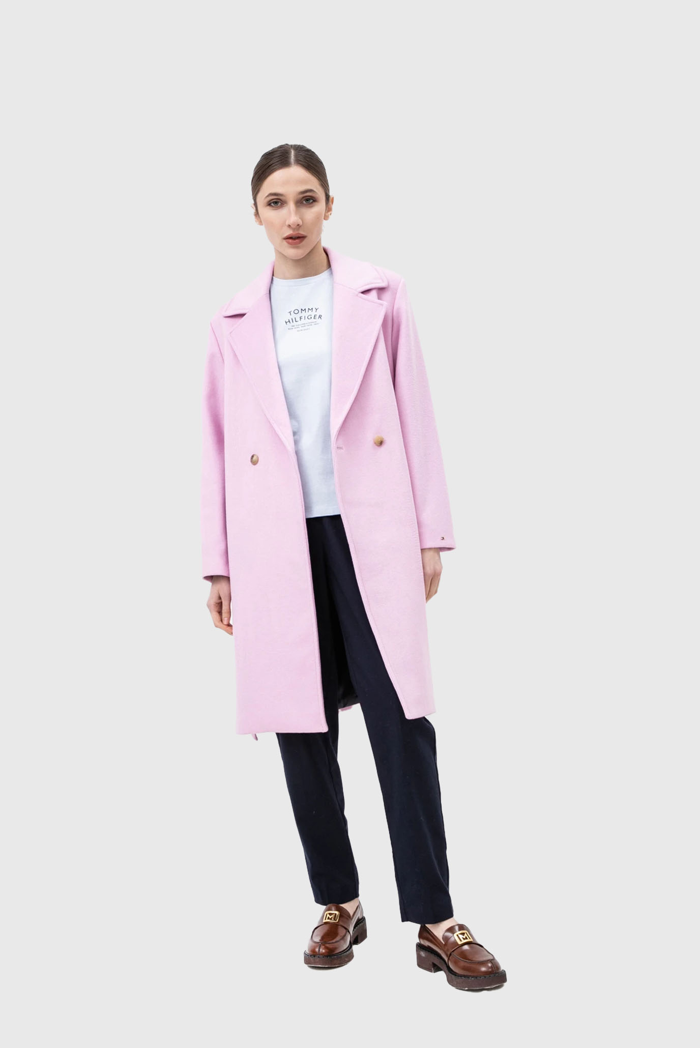 Пальто WOOL BLEND DB BELTED COAT 5